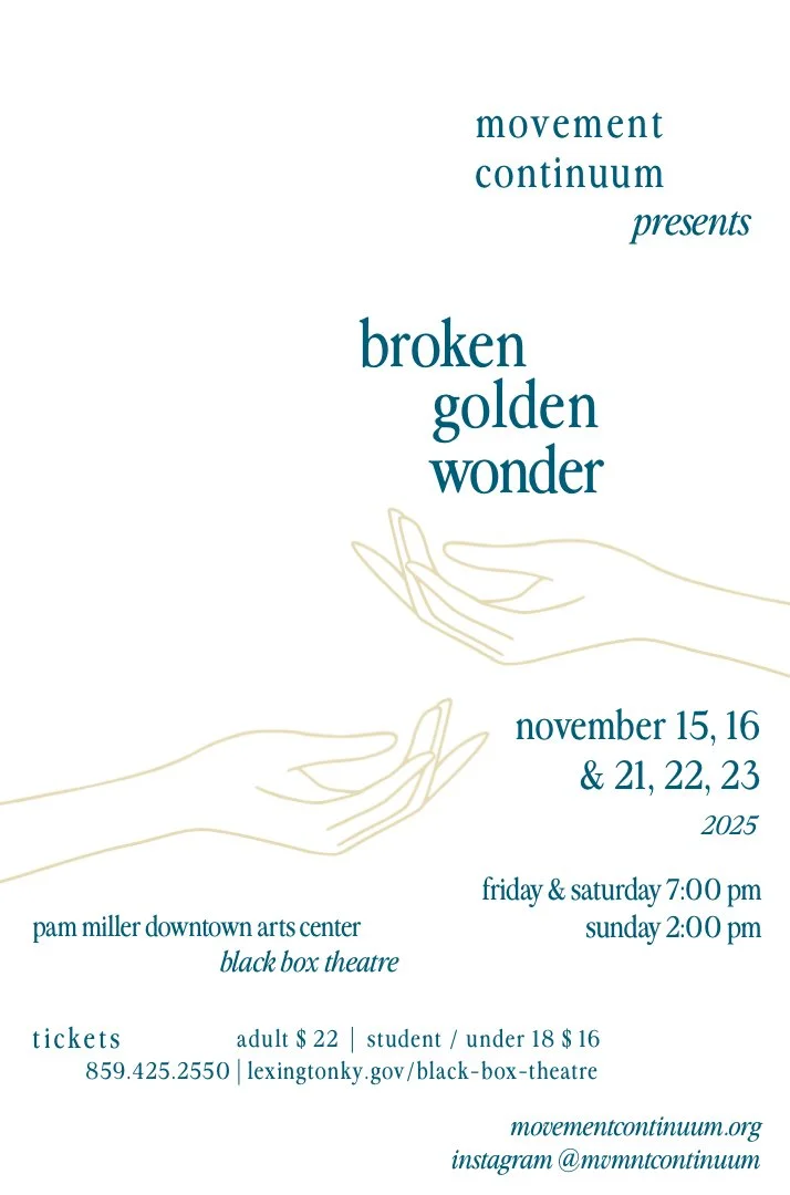 broken golden wonder, MC's New Work Opens November 15th!