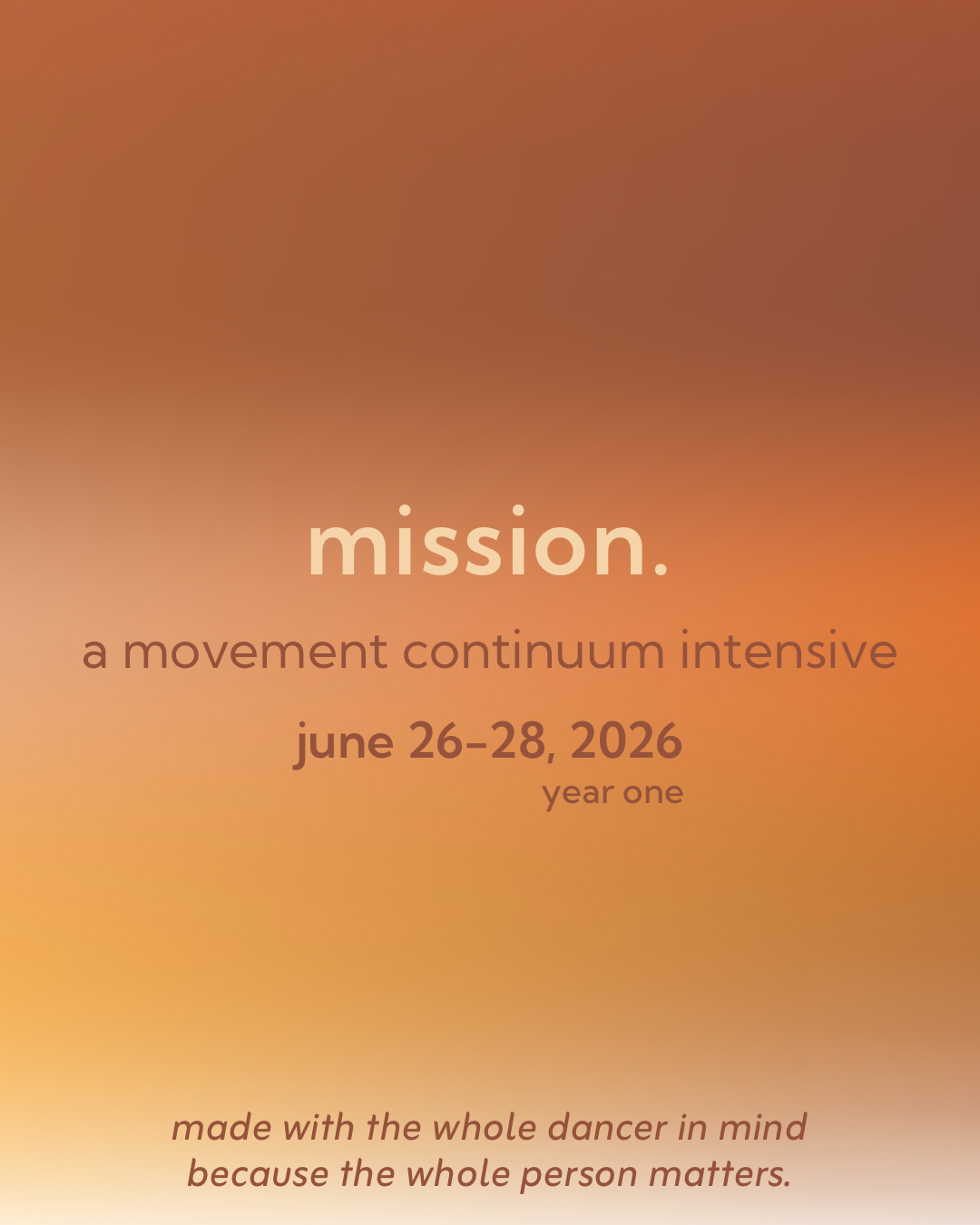 mc hosts its first summer intensive, mission!