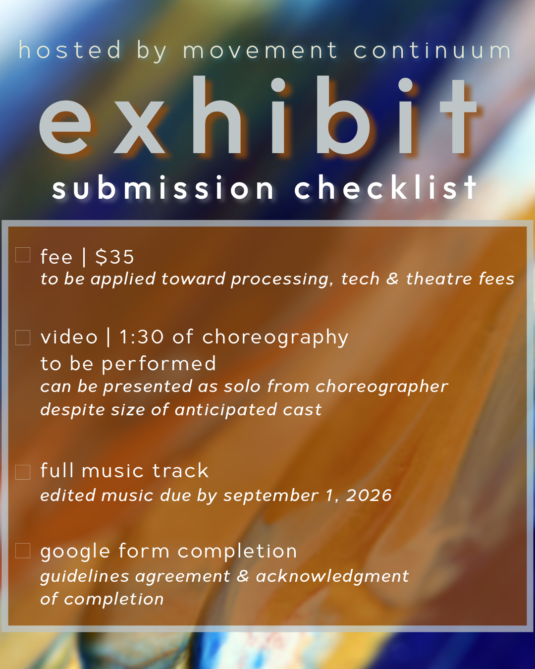 Exhibit 2026 Submission Checklist.PNG