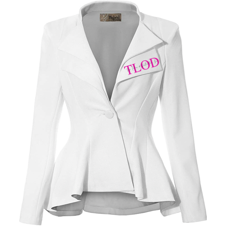 Peplum Blazer (White) — Kouture Peplum Blazer (White) — Kouture