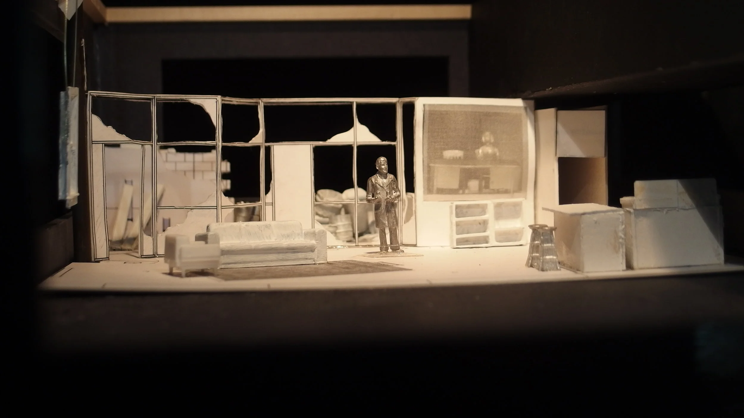  1/4” scale white model  