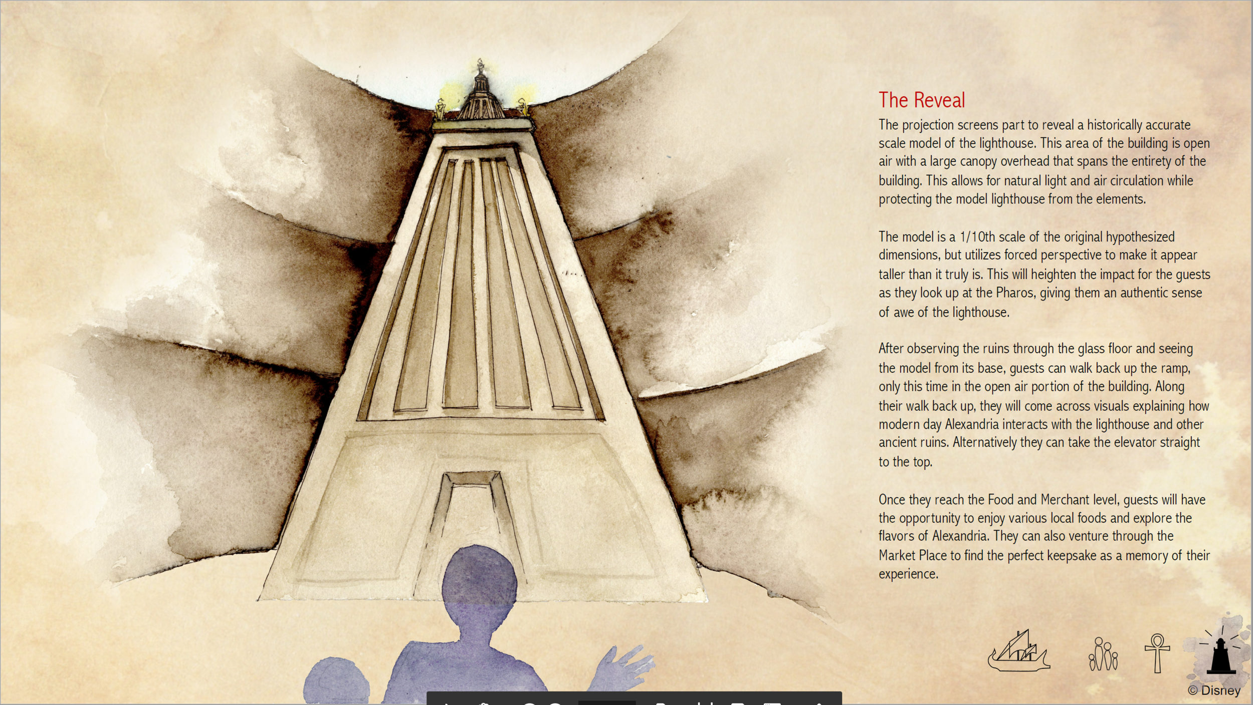   The project was conceived by the Washington University in St. Louis Team and created for the 2019 Walt Disney Imagineering’s Imaginations Design Competition. This project is the sole property of Walt Disney Imagineering and all rights to use these 