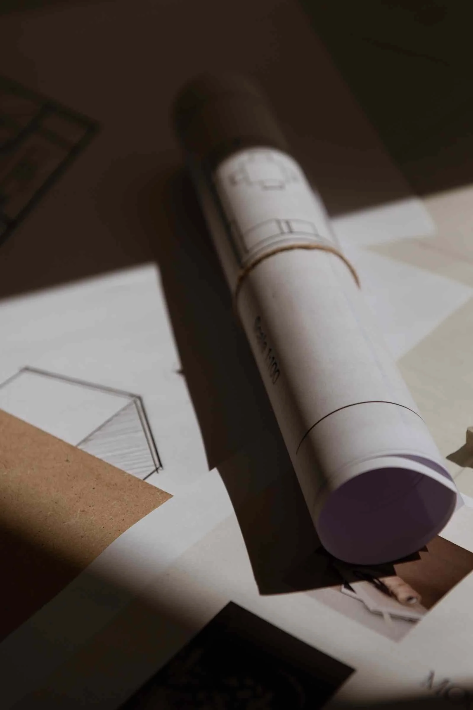 Stack of residential home drawings and plans