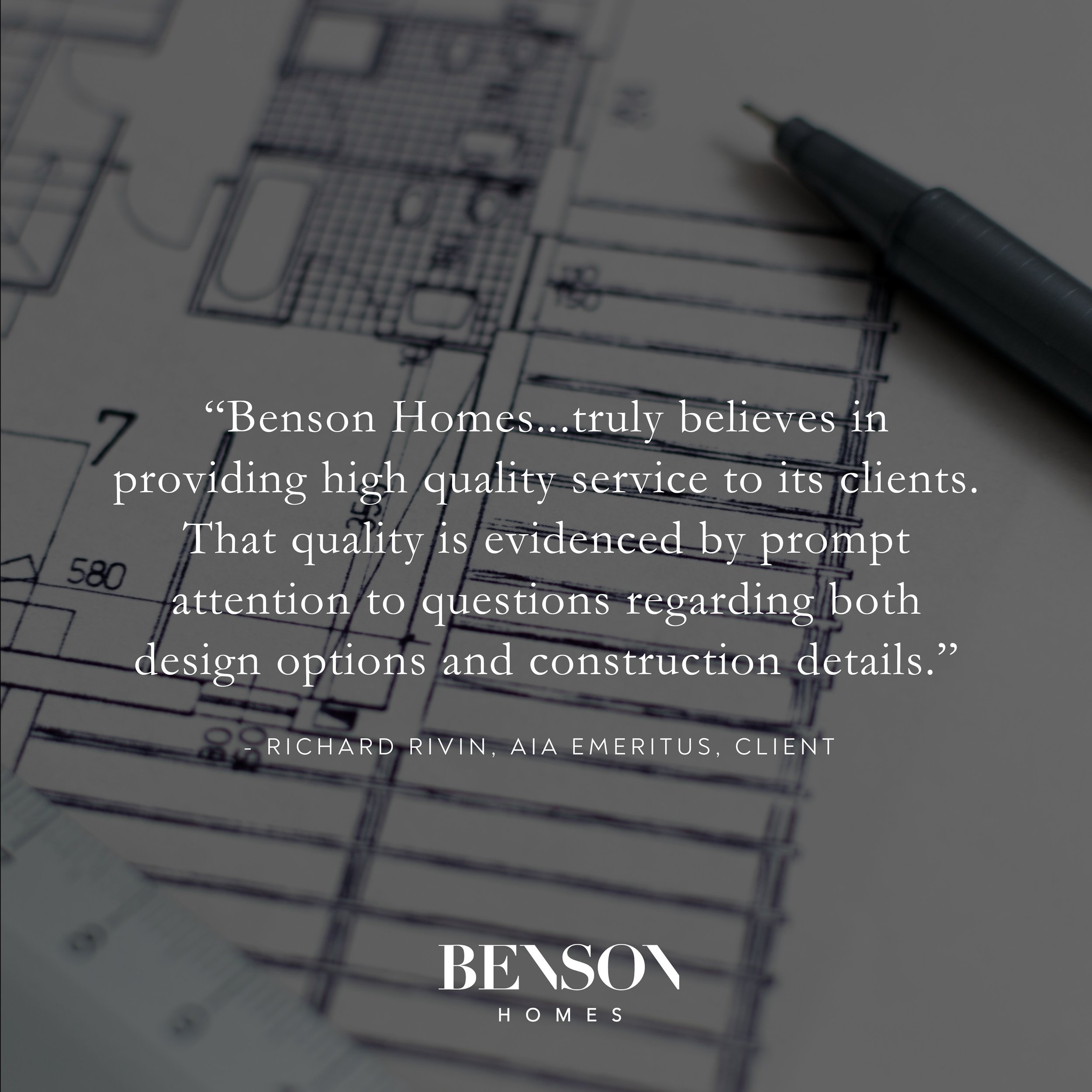 &ldquo;Benson Homes, Inc. truly believes in providing high quality service to its clients. That quality is evidenced by prompt attention to questions regarding  both design options and construction details. My own Coastal Virginia Kitchen; Dining/Lib