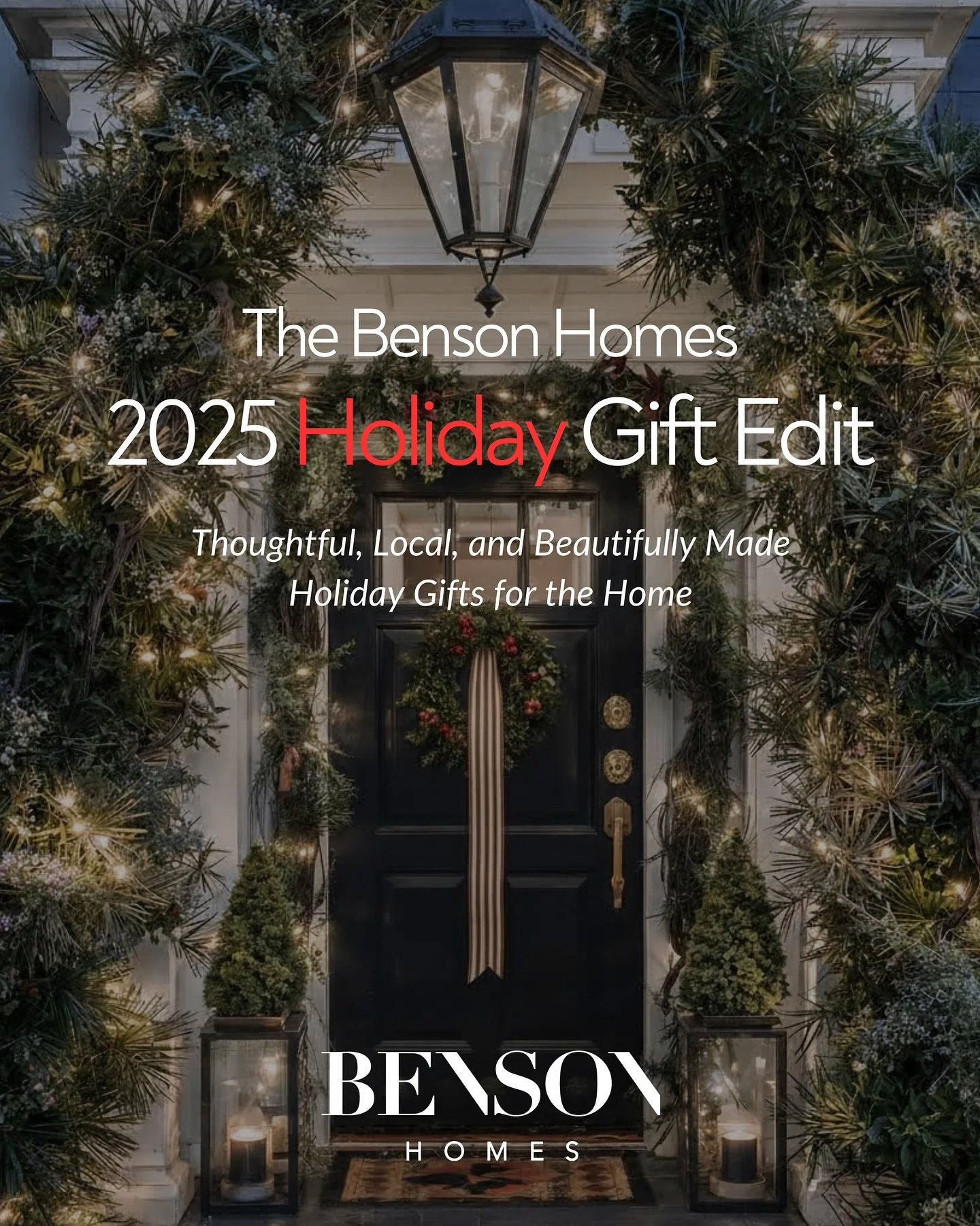 We have a little holiday surprise for you&hellip;

The first-ever Benson Homes Holiday Gift Edit is officially here!✨

If there&rsquo;s one thing our team loves (besides designing beautiful homes), it&rsquo;s finding thoughtful, beautifully made gift