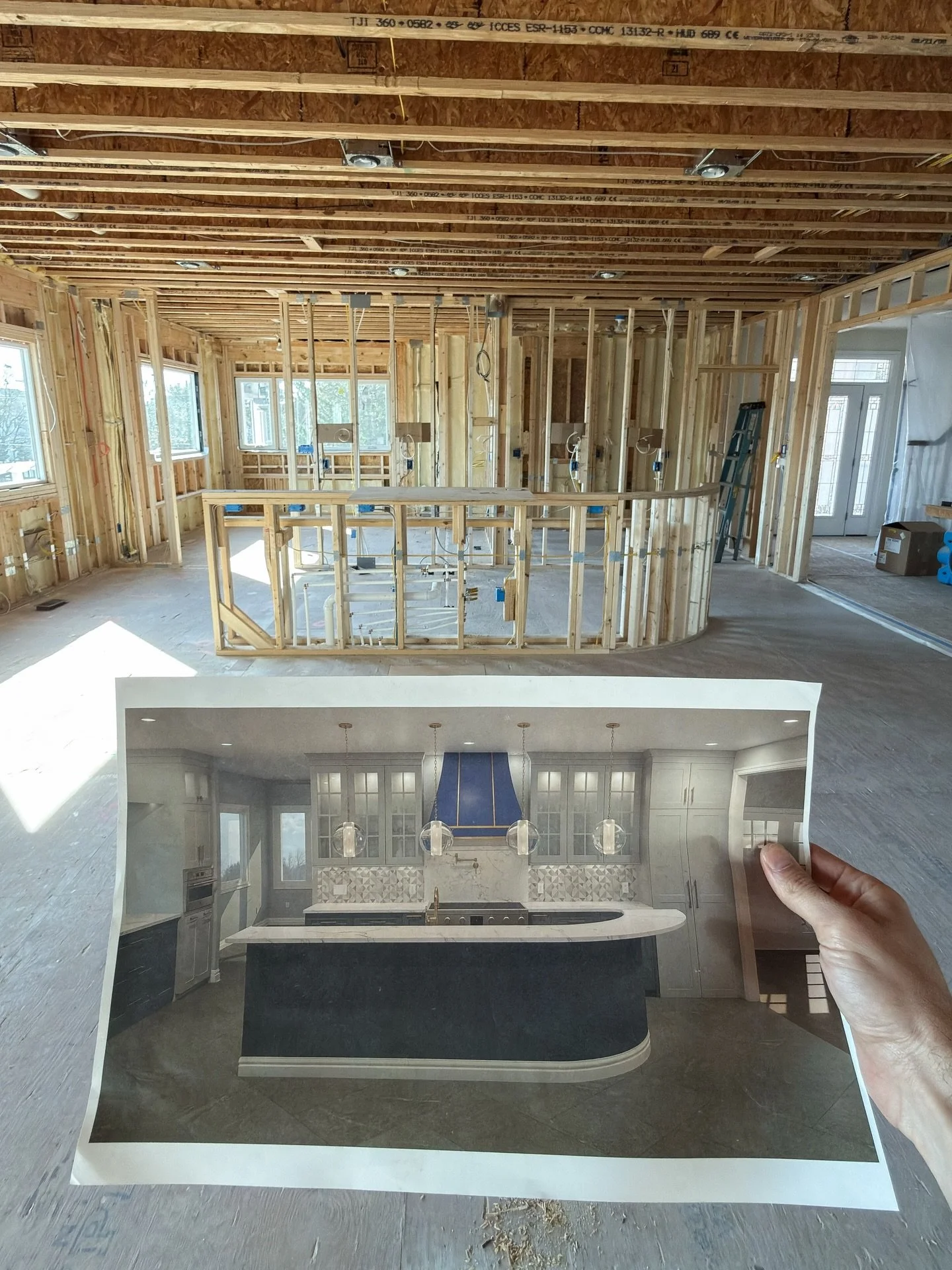 Our team is currently working on a multi-phase, three-story renovation in Sandbridge. Since this first photo was taken of the second-floor kitchen just last week, we&rsquo;ve:

&bull; Passed rough-in inspections (plumbing, gas, electrical, mechanical