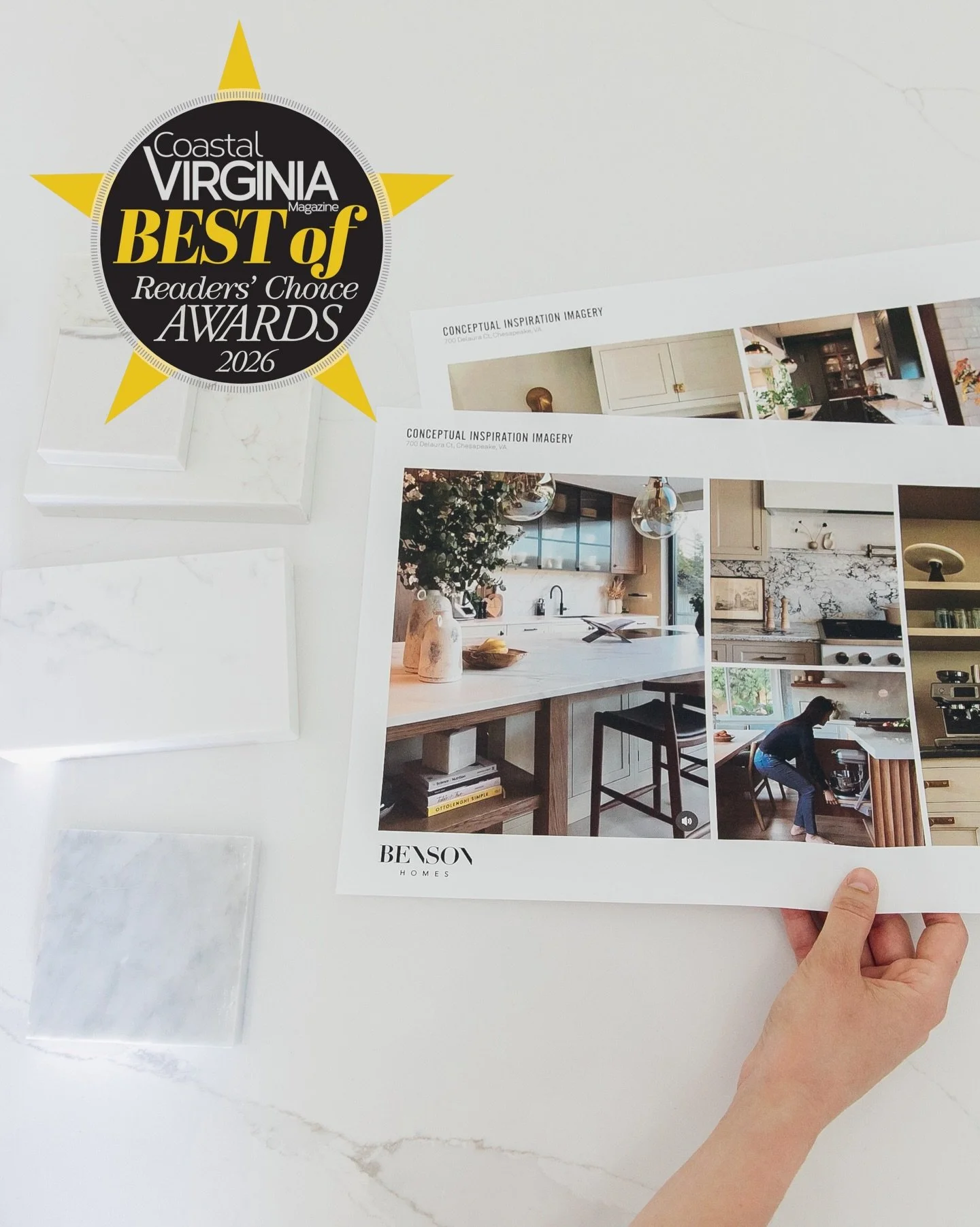 We&rsquo;re honored to announce that Benson Homes has been recognized in the 2026 Coastal Virginia Magazine Best of Readers&rsquo; Choice Awards! 🎉

🥇Best Bath Remodeling Company

🥈Best Kitchen Remodeling Company

Thank you to everyone who voted f