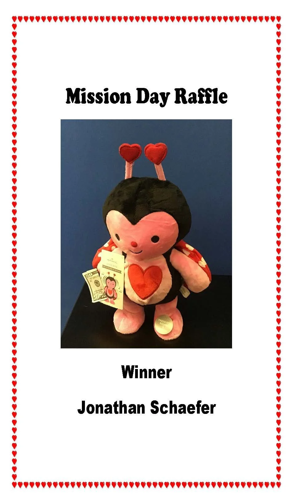 Love Bug Raffle Winner — The Epiphany School