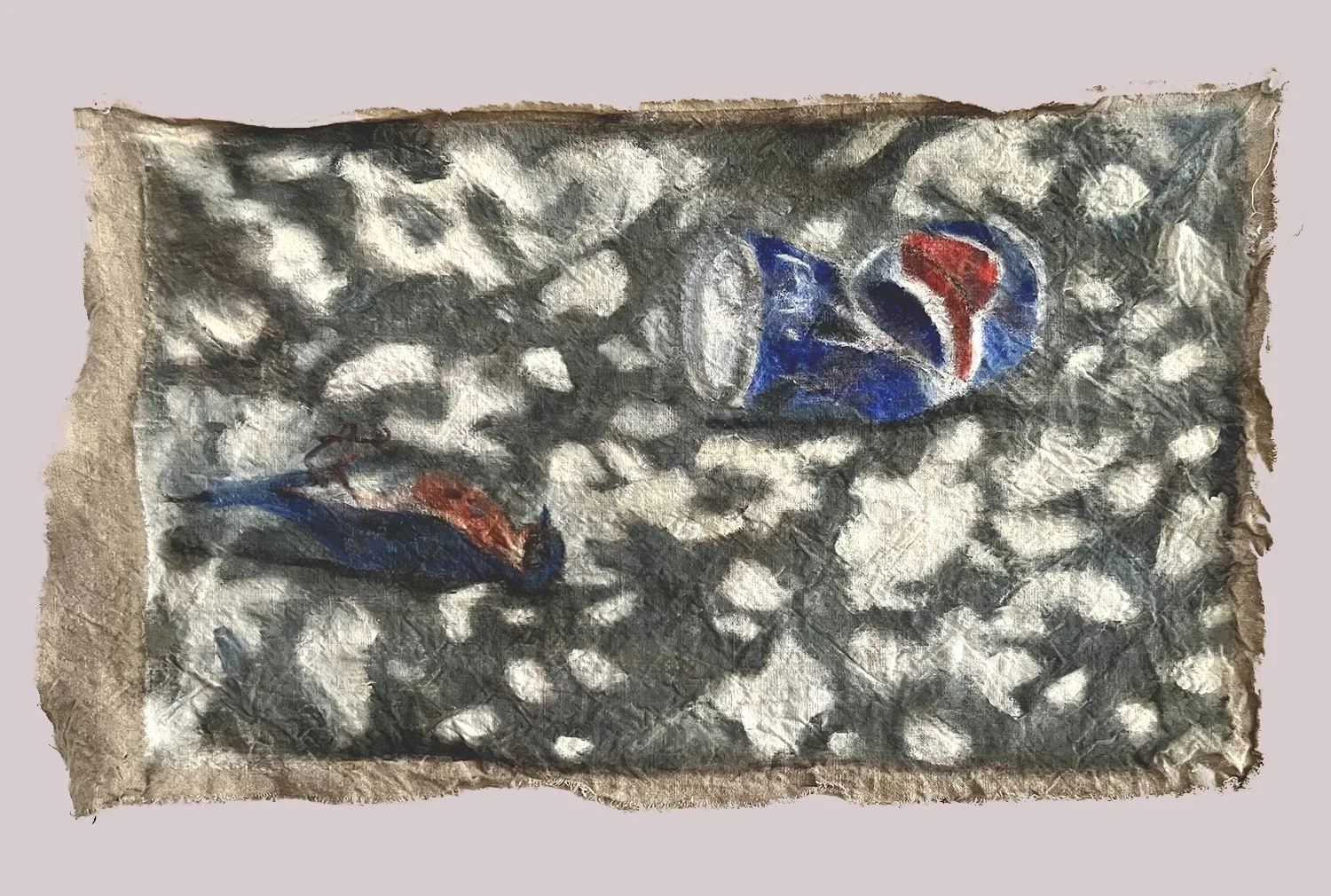 Summer Blues, 2024 , oil on linen, 19x 33"