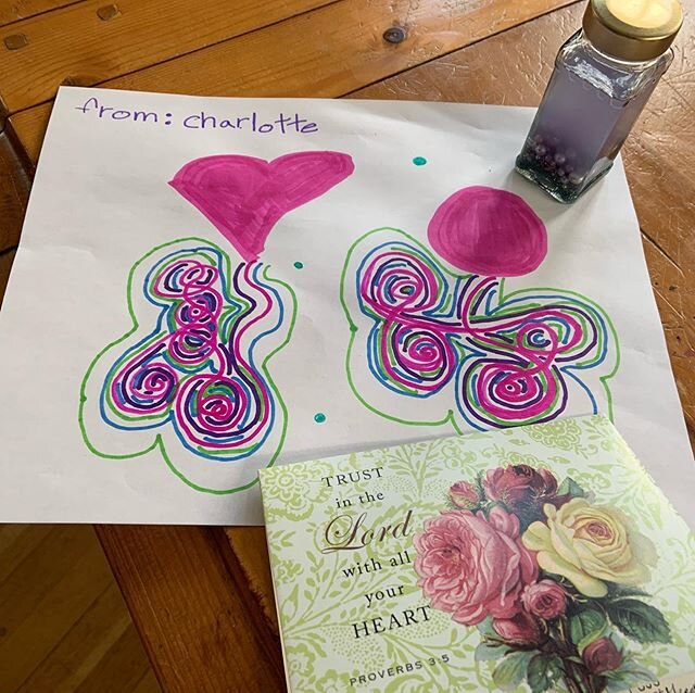 A beautiful gift left on our outside bench from a reader of &ldquo;Drawing God.&rdquo; A lovely drawing of God, magic potion ( to keep me safe) and a priceless note! I don&rsquo;t know Charlotte, but now I do! Very grateful! #drawinggod