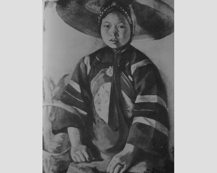 A village girl in Yunnan