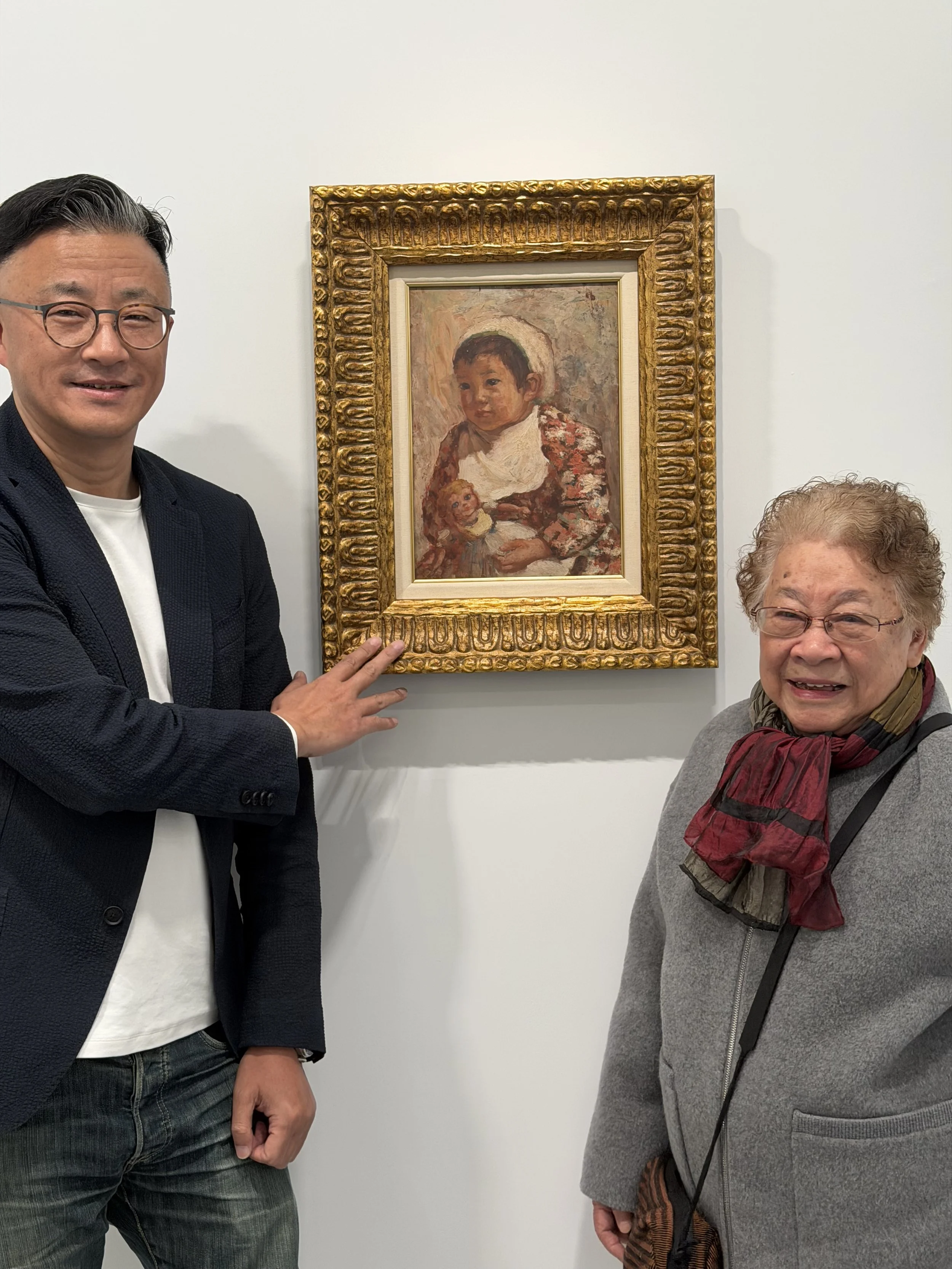 秦志燕与主办人曹军合影