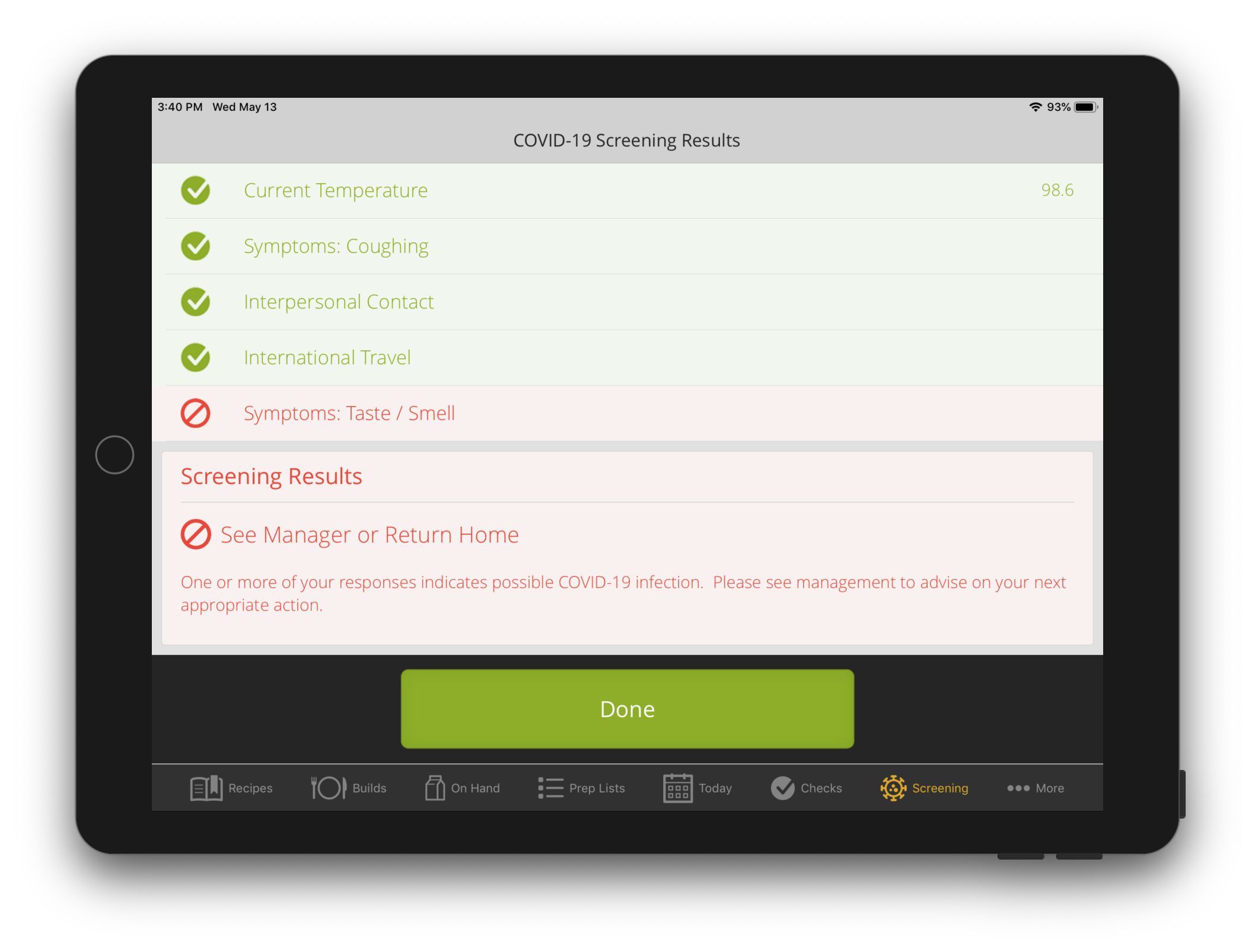 NEW: 🛑 COVID-19 Screening Features