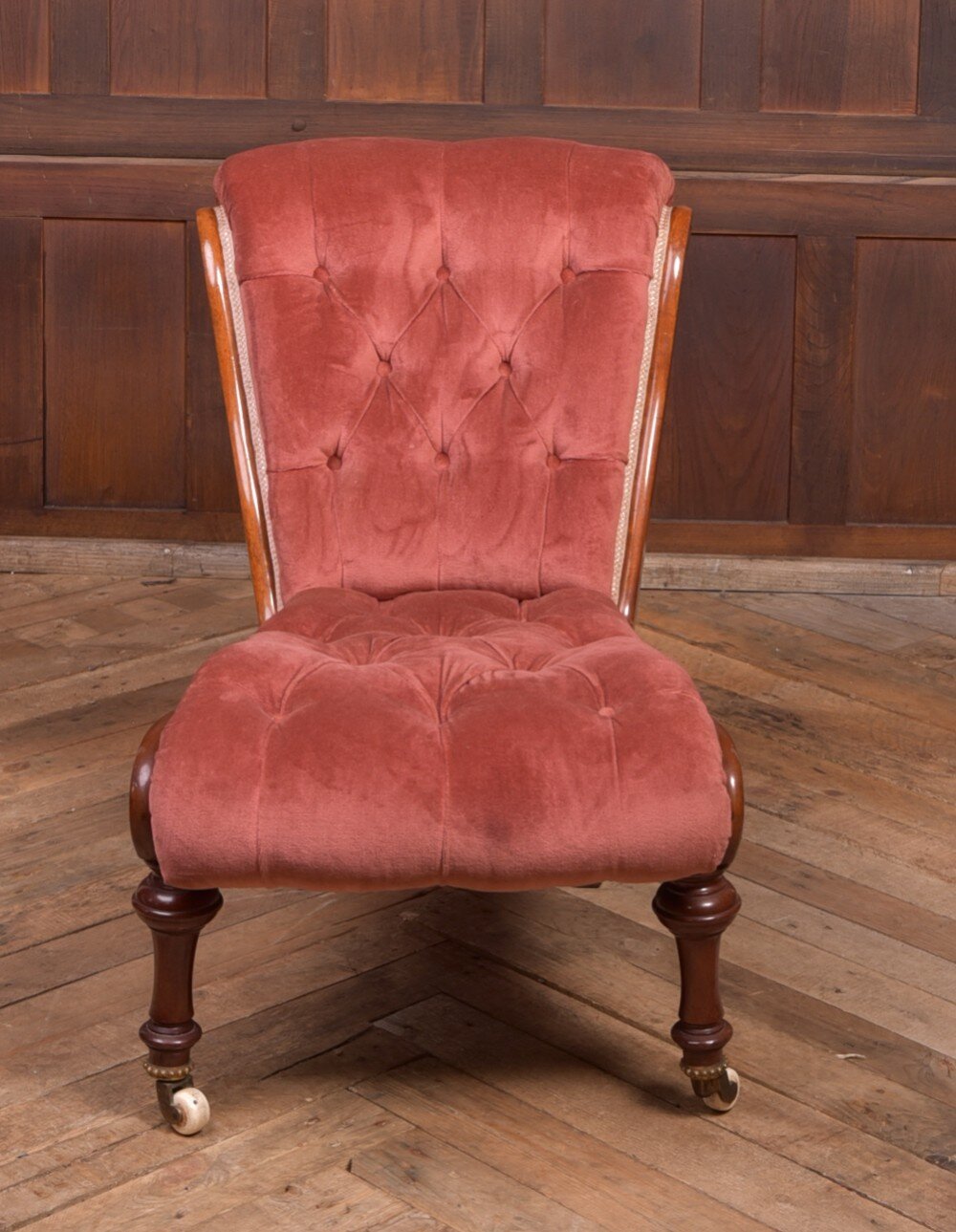 Victorian Mahogany Button Back Occasional Chair SAI2117