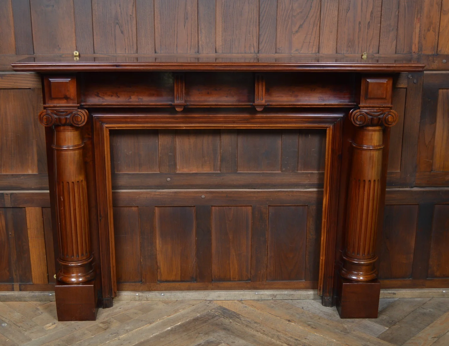 Edwardian Mahogany Fire Surround SAI2887 — Sinclairs Antiques