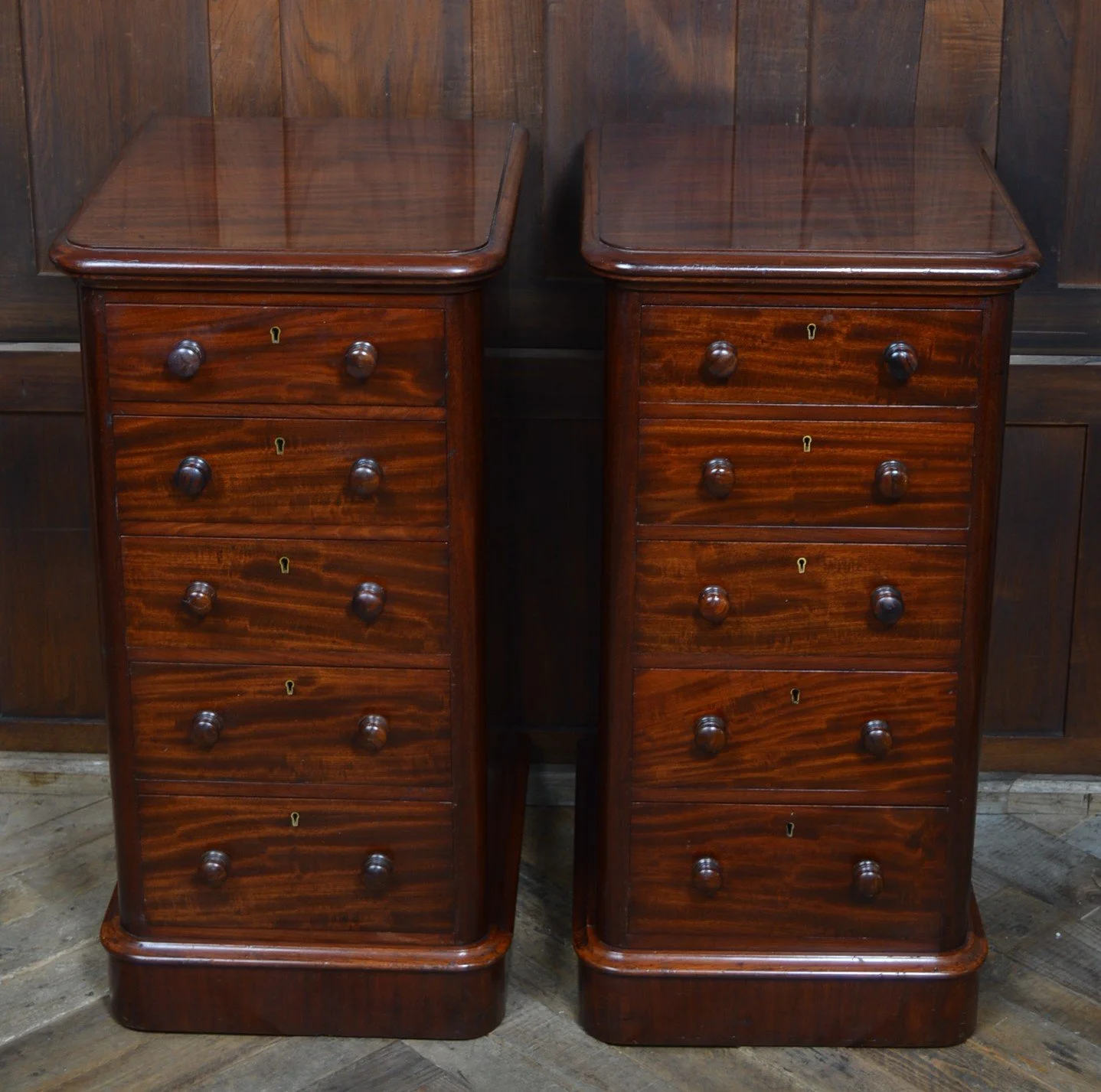 Pair Of Victorian Mahogany Bedside Drawers - SAI3367