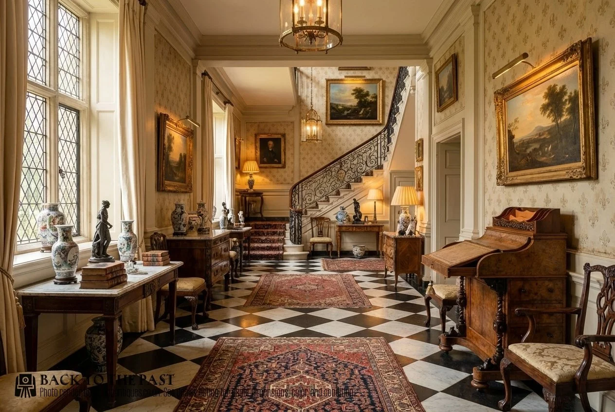 Victorian Walnut Pop Up Piano Top Davenport - SAI3696