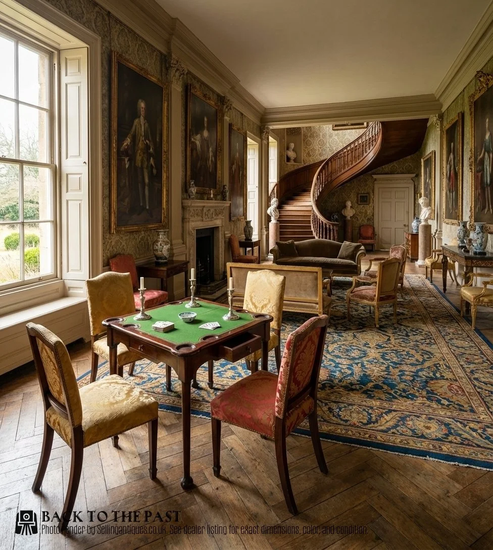 Edwardian Mahogany Fold-over Games Table - SAI3078