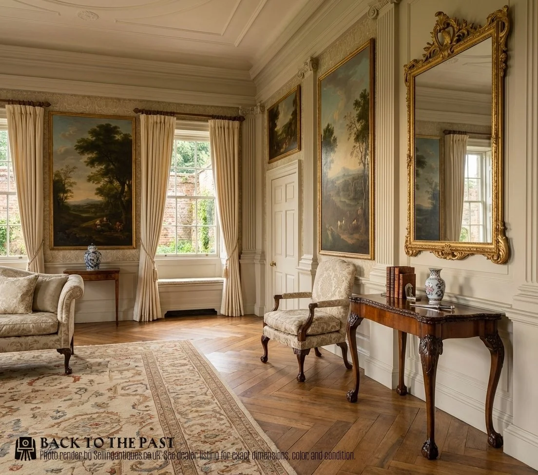 Edwardian Carved Mahogany Fold-Over Card Table – SAI2078