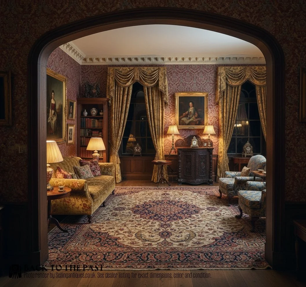 Victorian Burmese Padouk Cabinet - SAI3353