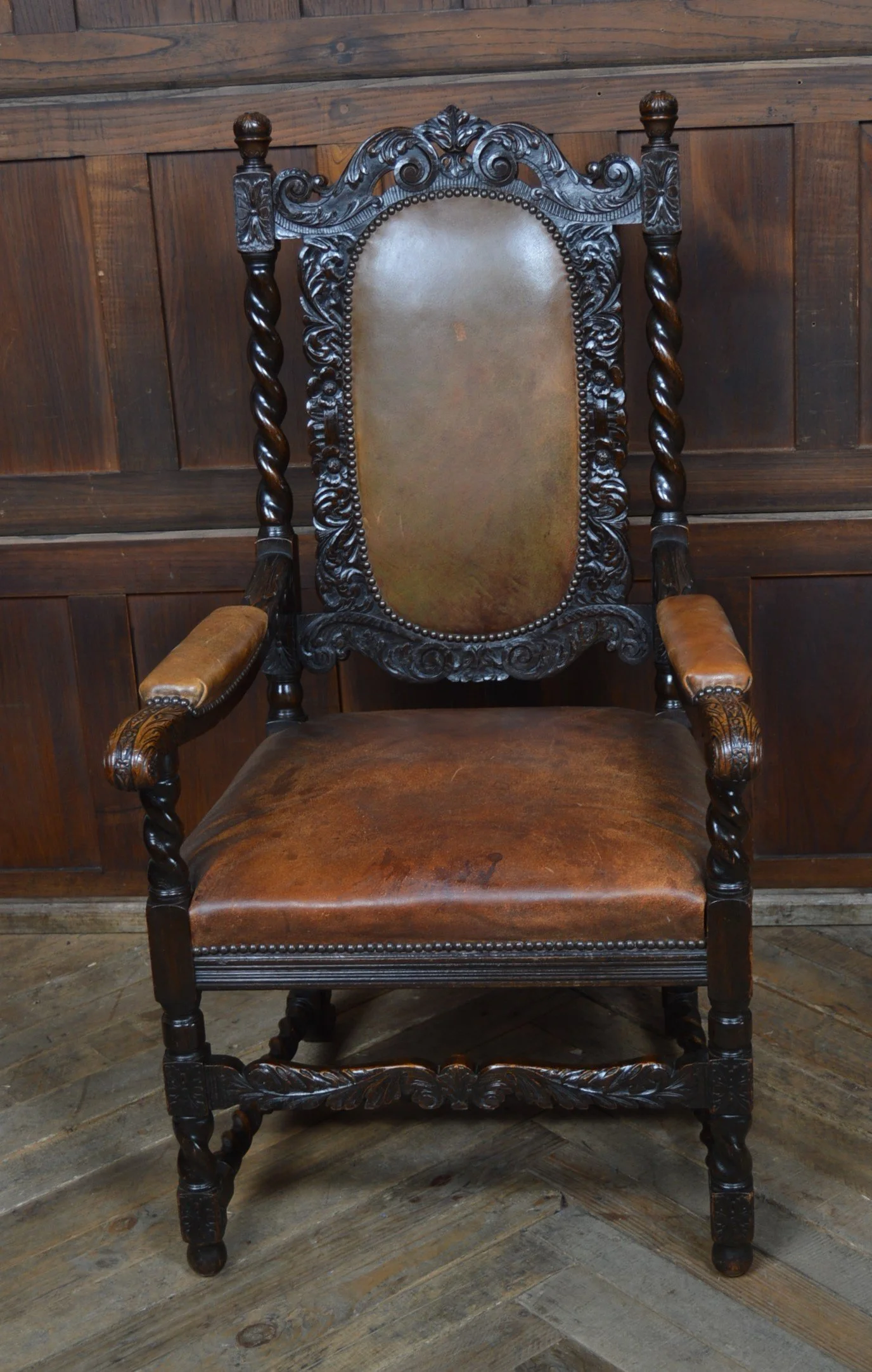 Victorian Oak Arm-chair - SAI3490