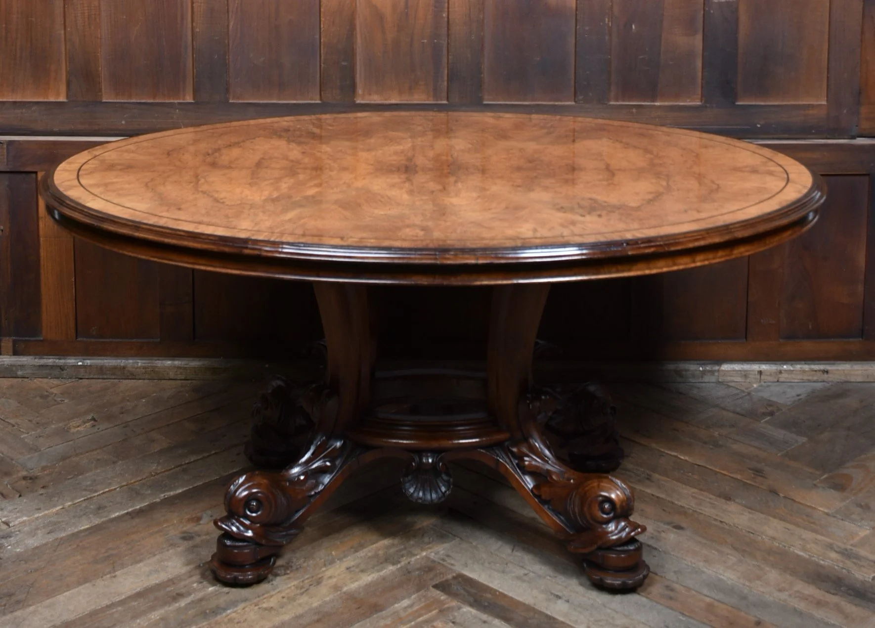 Victorian Walnut Snap-top Table - SAI3730