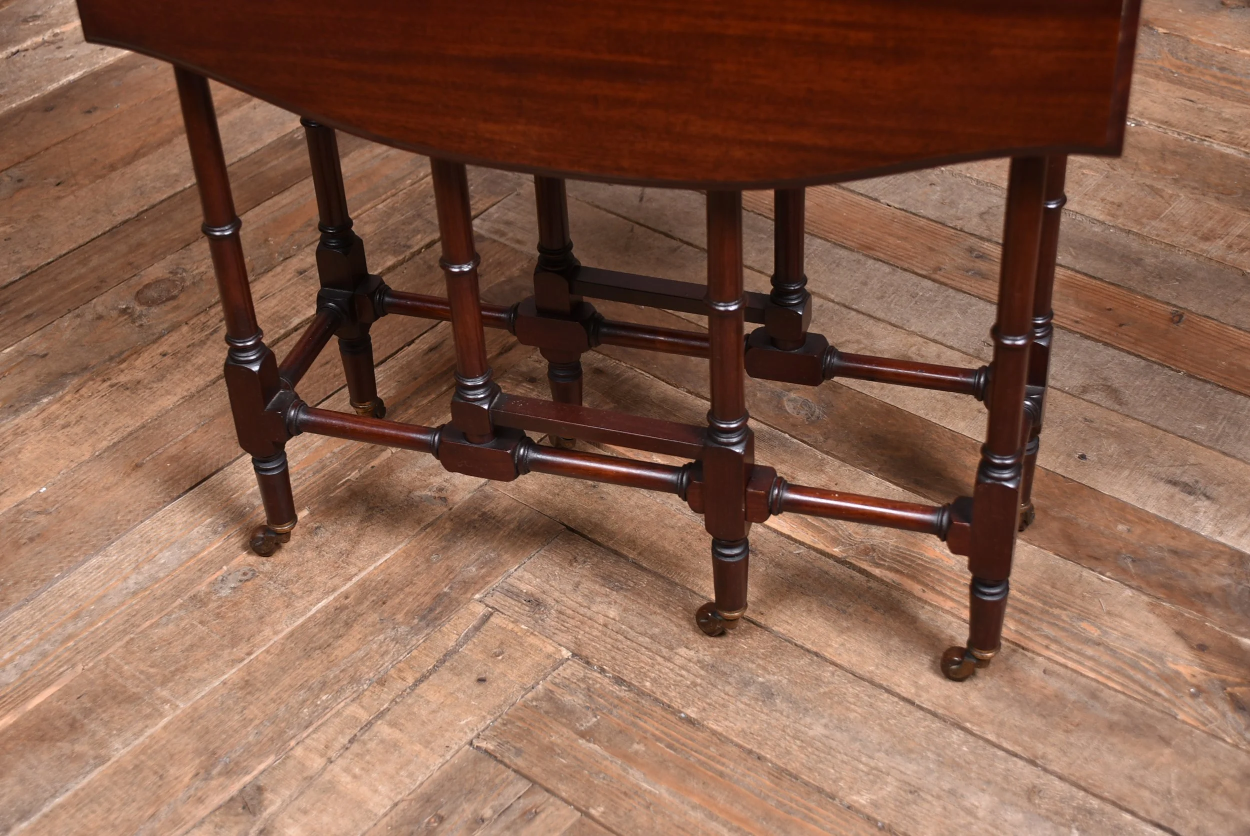 Edwardian Mahogany Drop Leaf Table - SAI3649