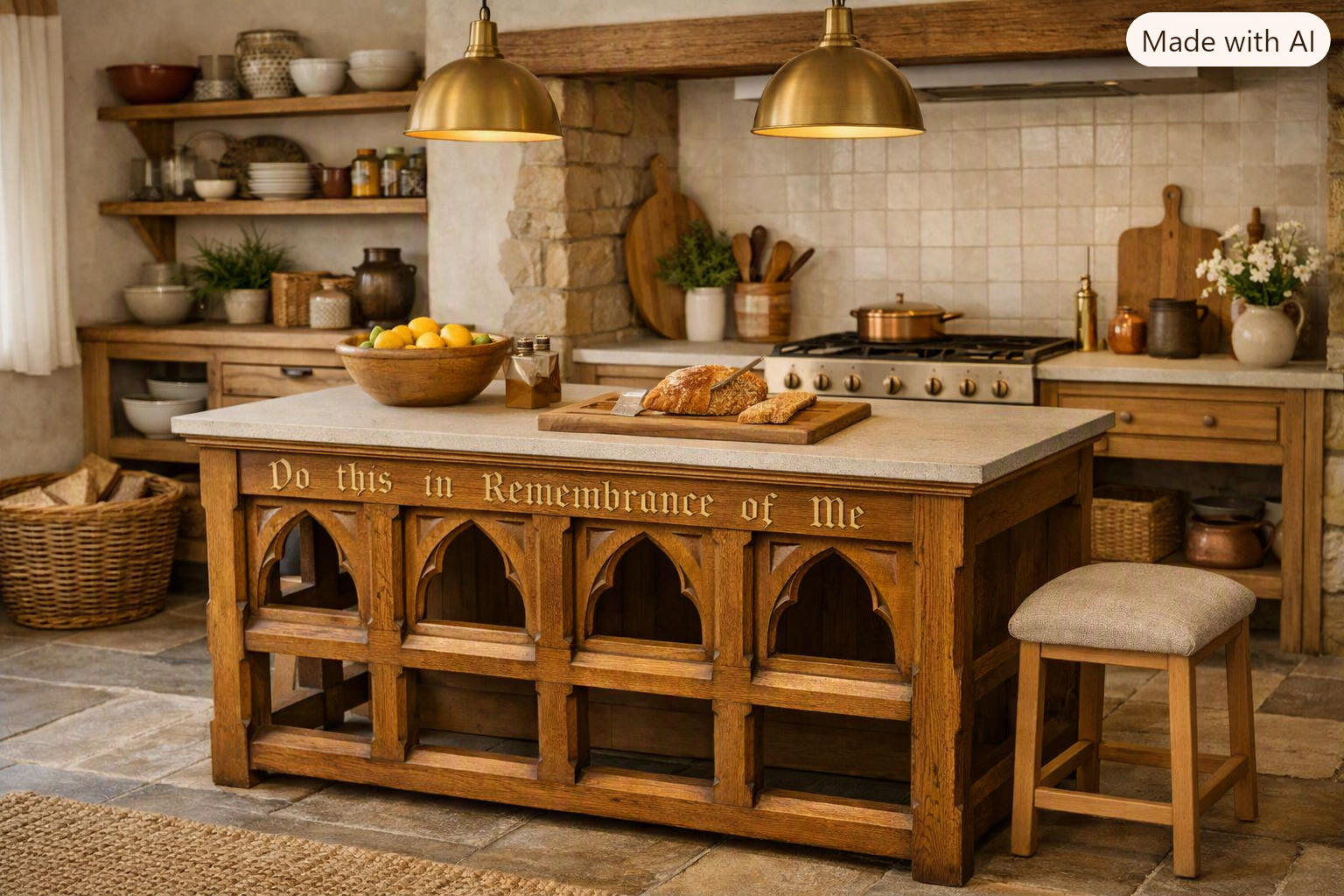 Victorian Oak Church Alter - SAI4308
