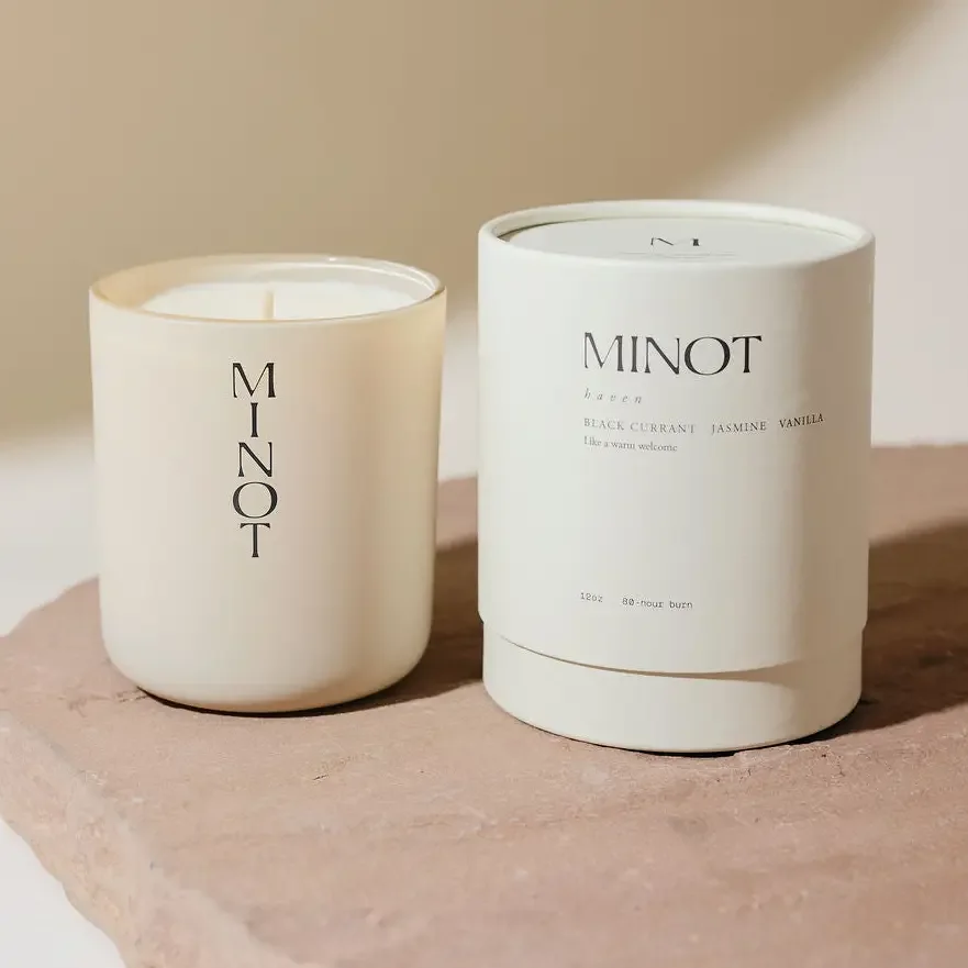 MINOT Non-Toxic Soy Candle - Haven (3oz or 12oz)
