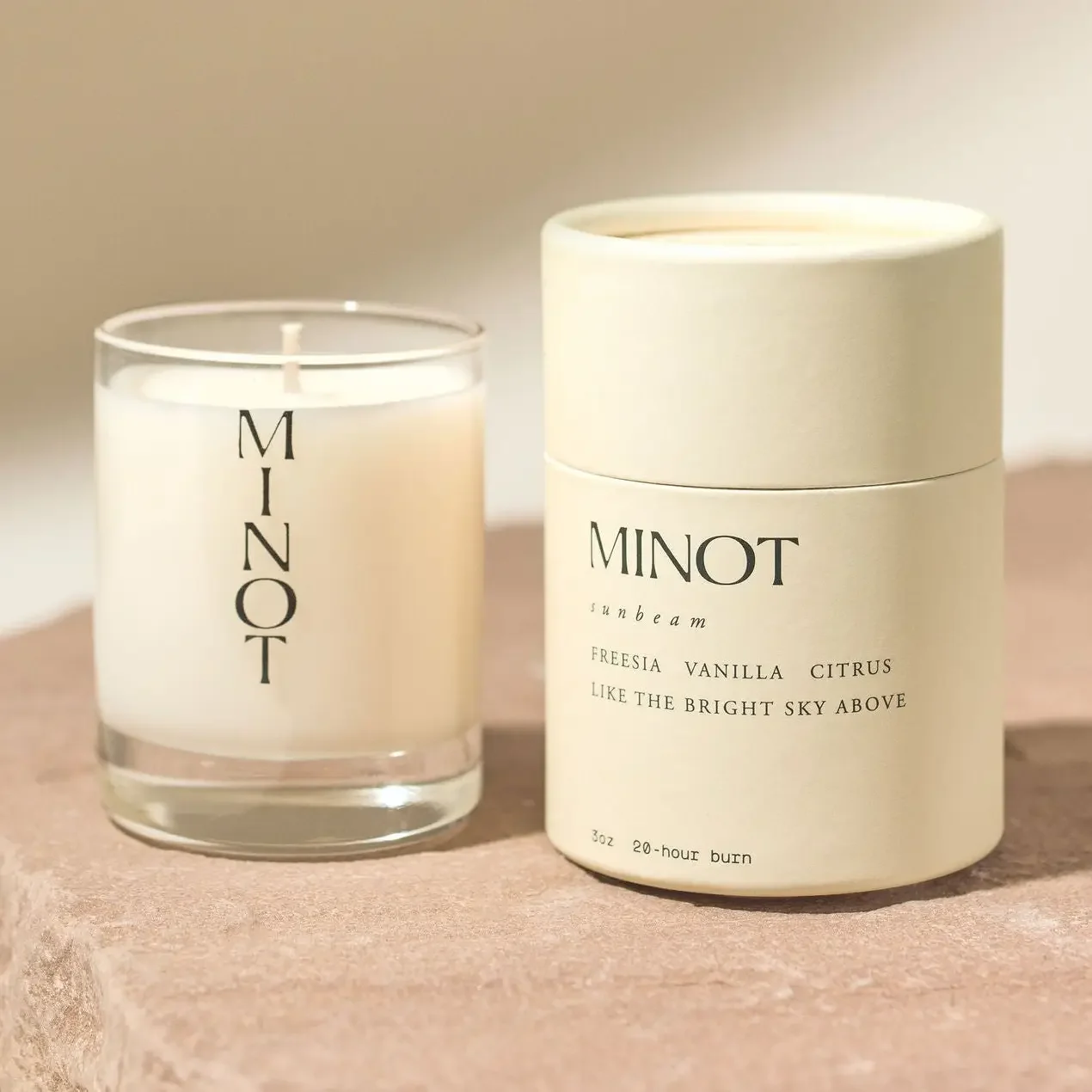 MINOT Non-Toxic Soy Candle - Sunbeam (3oz Mini)