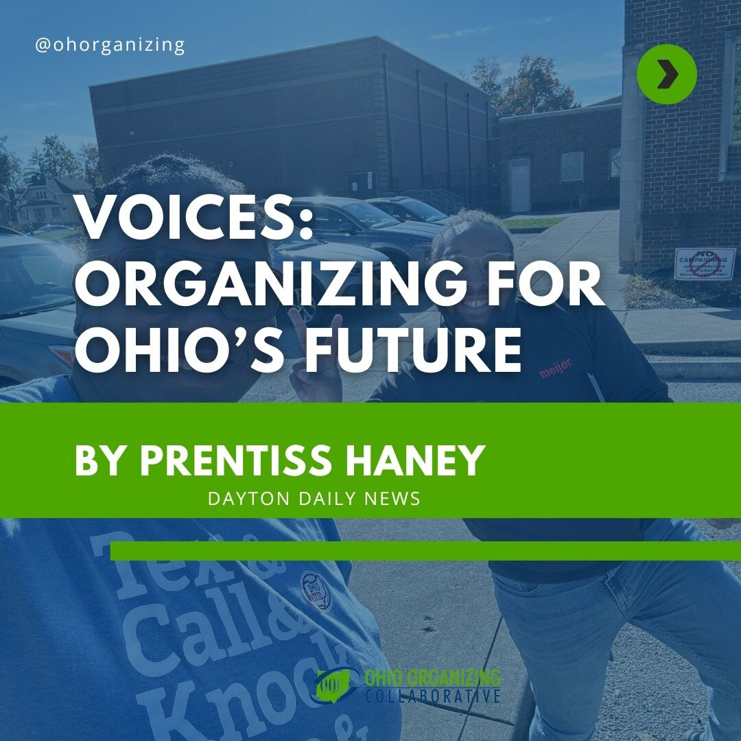 As we wrap up this busy (and fulfilling) year, here's a reminder about why we need to keep organizing our communities in Ohio. 

#Linkinbio for the full op-ed from our outgoing co-executive director Prentiss Haney.

#allinforohio #allinforohiovoters