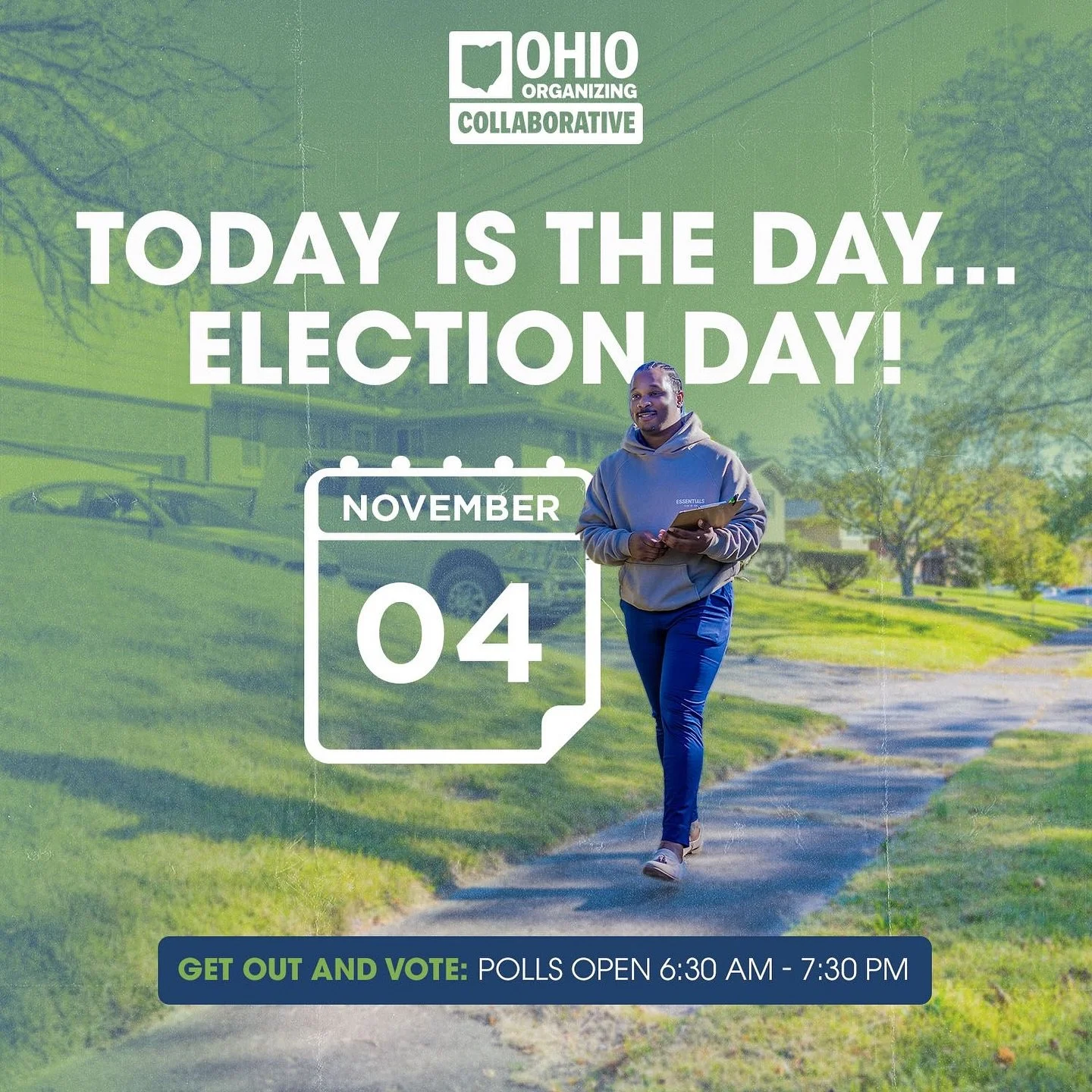 🗳️ Ohio, it&rsquo;s Election Day!

Today we show up for our schools, our families, and our future.
Make your plan, bring a friend, and cast your ballot.

📍 Polling place: VoteOhio.gov
🕒 6:30am&ndash;7:30pm
🪪 Bring valid ID

Your voice matters. Yo