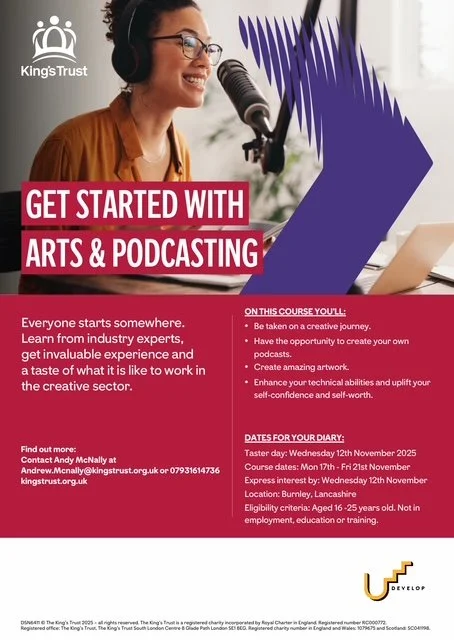 KINGS TRUST GET STARTED WITH ARTS AND PODCASTING WITH UDEVELOP 