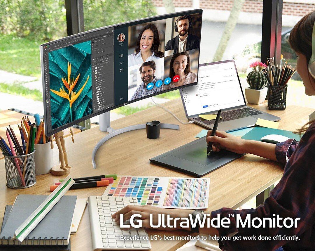 Experience remote working with a #LGUltraWide monitor to help complete your WFH desk set-up!

#LG #LGHAUS #INNOVATION #LGULTRAWIDE #MONITOR #DESKSETUP