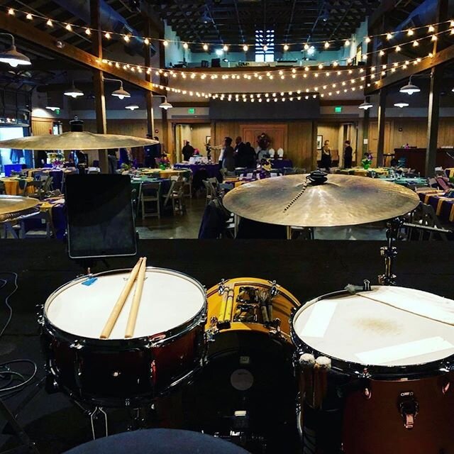 The drummer&rsquo;s bird&rsquo;s-eye view from a rockin&rsquo; fundraiser last weekend!