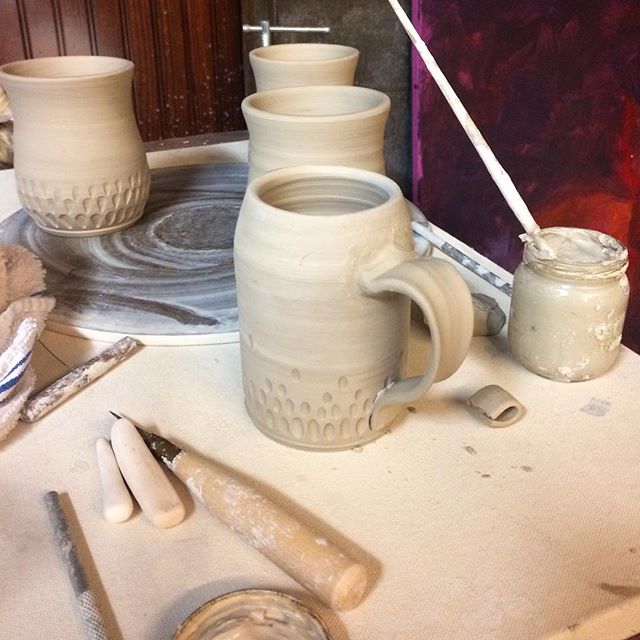 New mugs on the way! Getting some work made to sell at the downtown artfest so be on the lookout for me when you're there! ✨🎉🙃🎨❤️