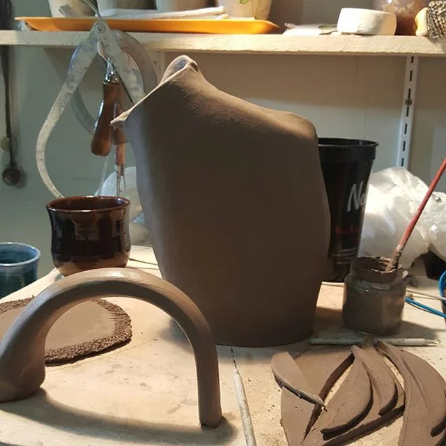 Finished this pitcher today. Giving makes your heart grow full...the more you give back to the universe, the happier you'll be. WIP title: &quot;Pour Your Heart Out.&quot;