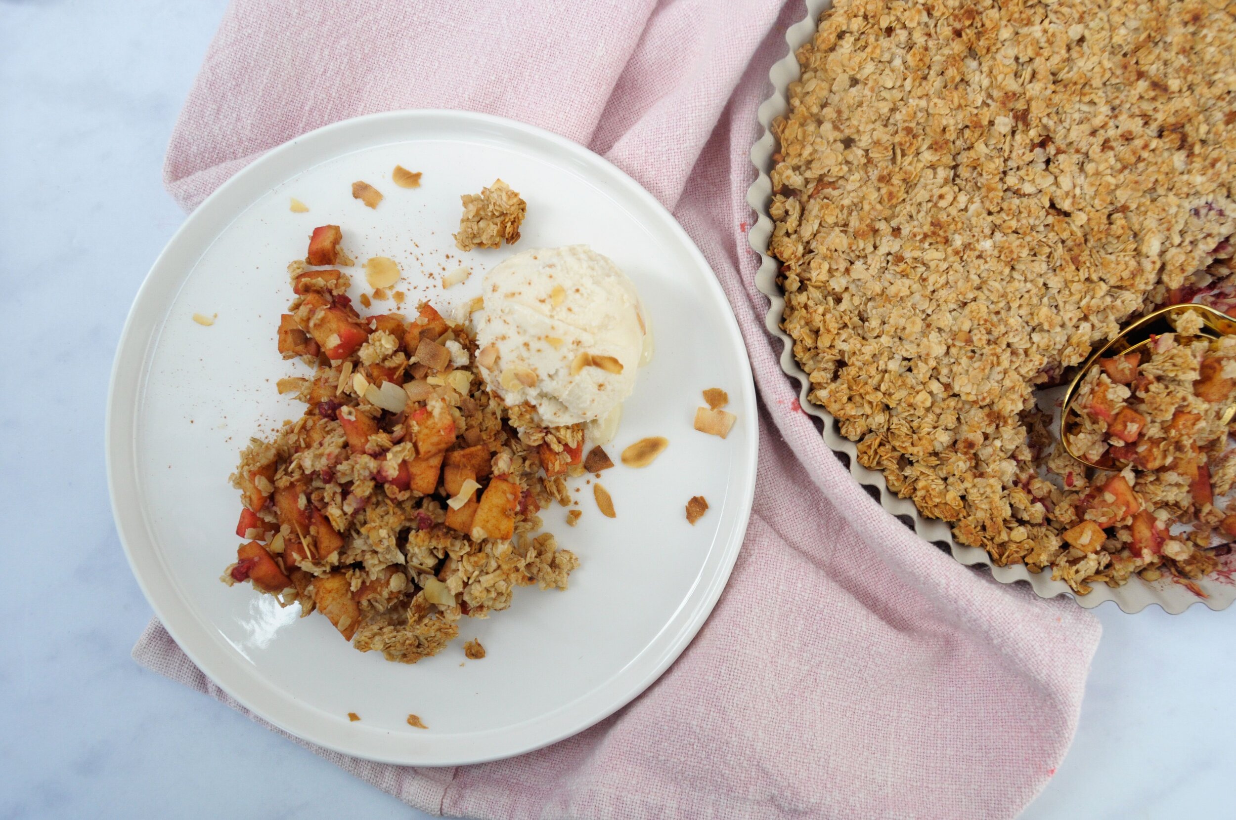 Apple crumble 