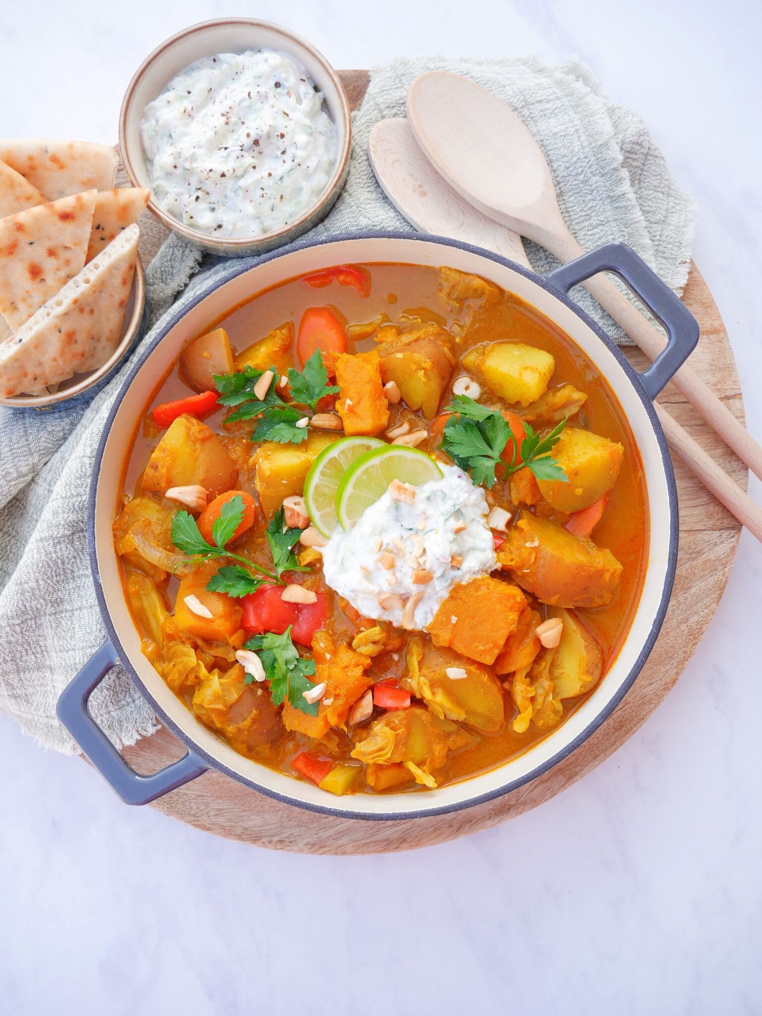 Indische aardappelcurry 