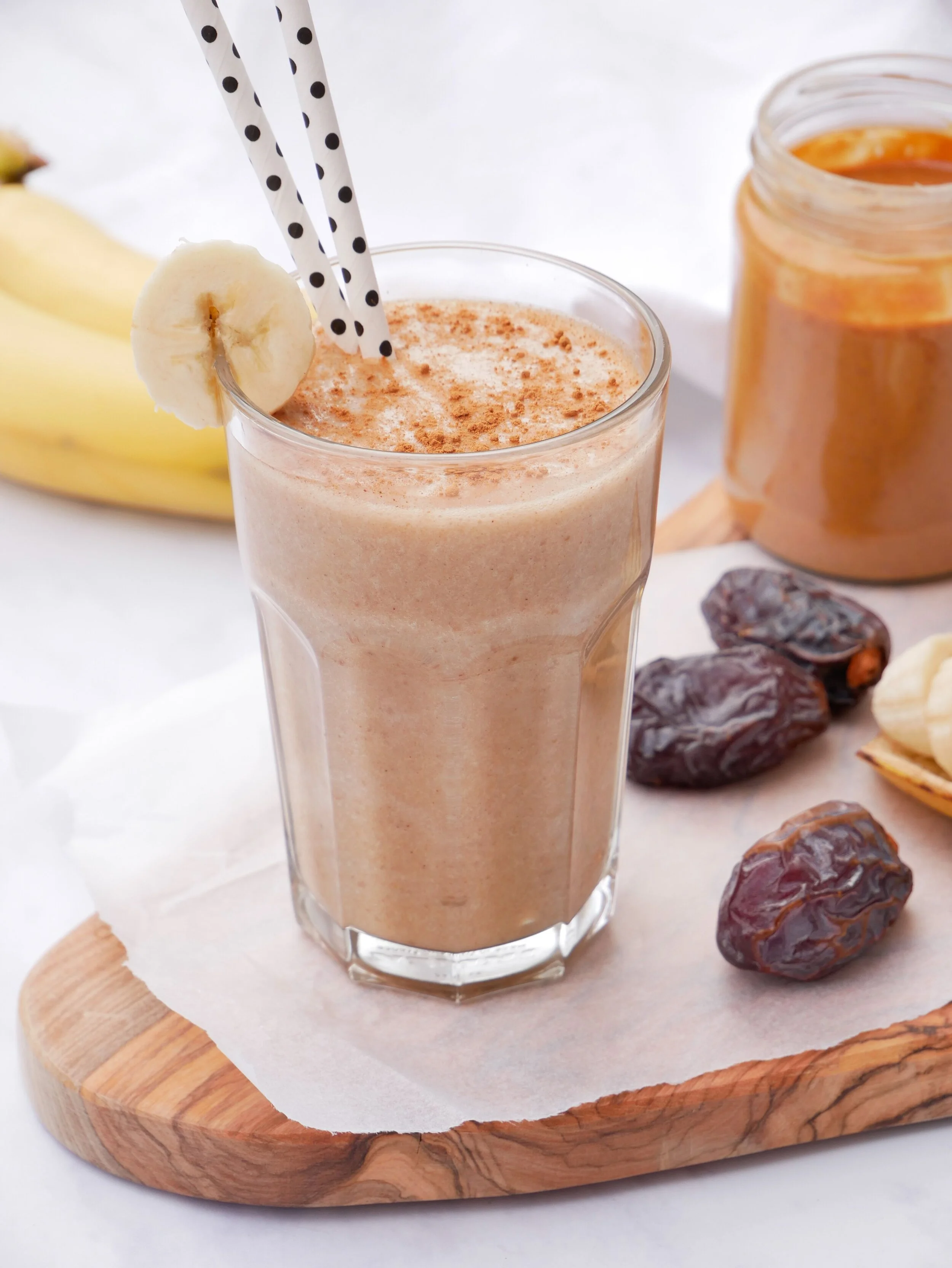 Banana peanut recovery shake 