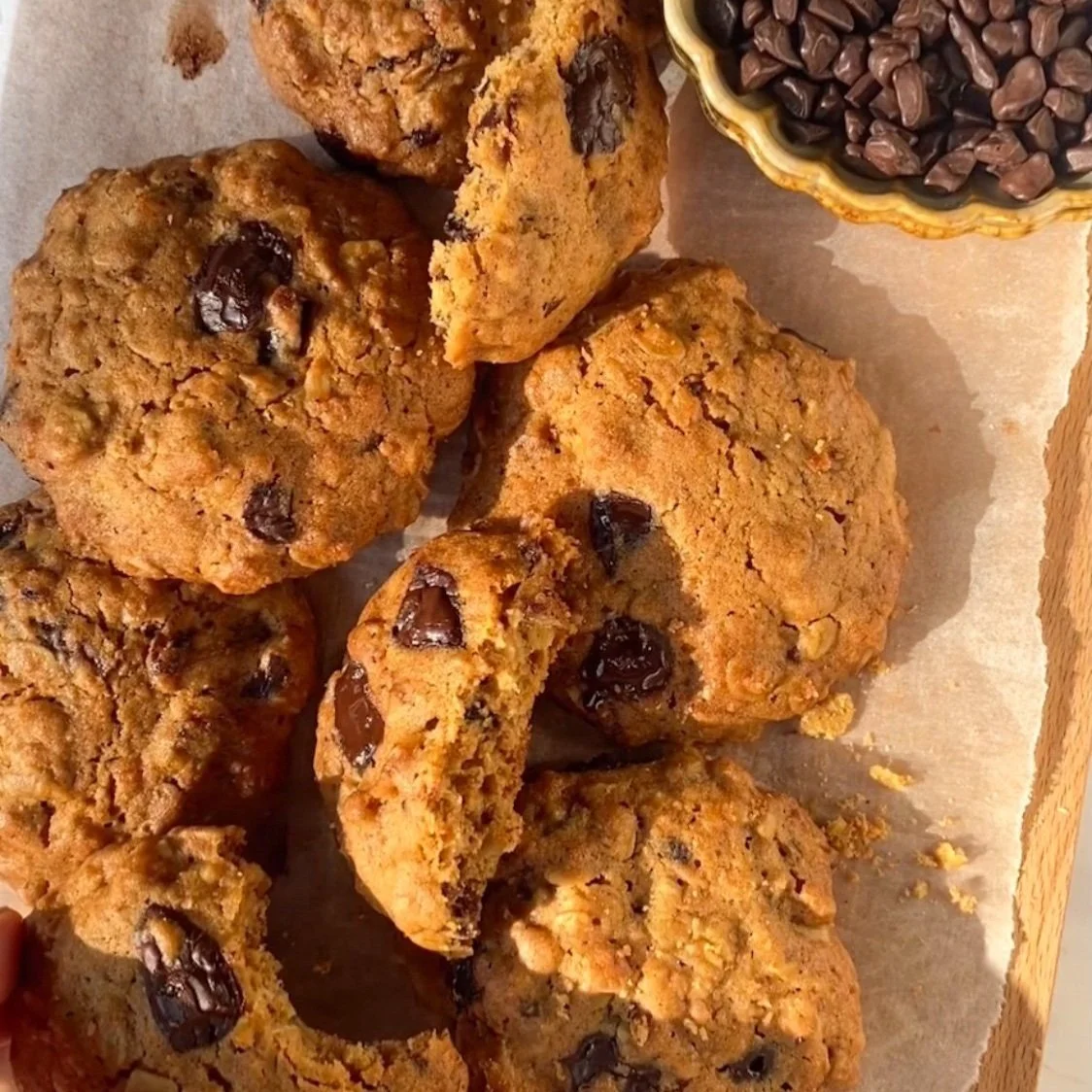 Chewy chocolade dadel koekjes