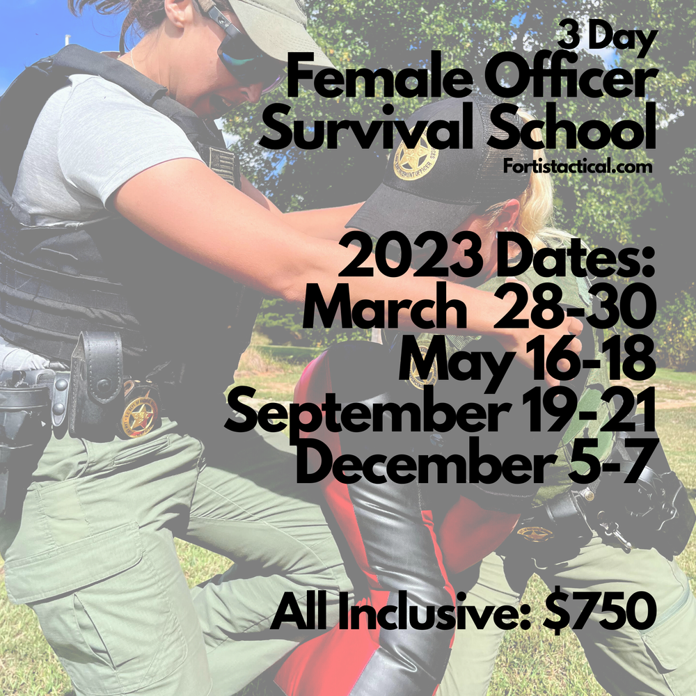 Mar 18-22, 2024 Female Officer Survival School (Female LEO only) (Copy) —  The Sawmill Training Complex