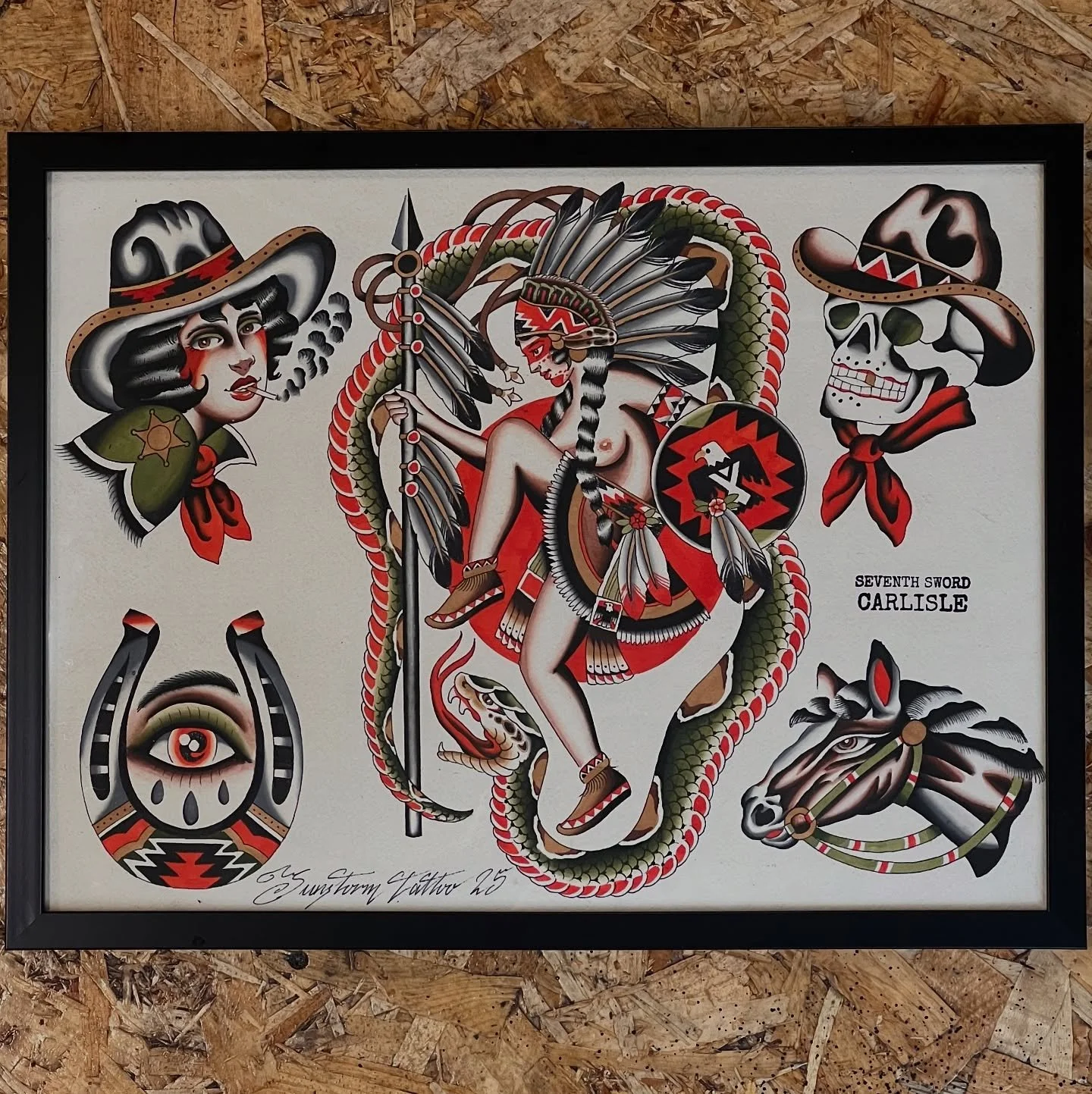 A new sheet of designs for your consideration 🐎
Let me know if you want anything and we can get it booked in 🫡
@seventhswordtattoo 
#tattoos #tattooer #traditional #tradworkers #flashsheet #traditionaltattoo #uktraditionaltattoo #carlisle #carlisle