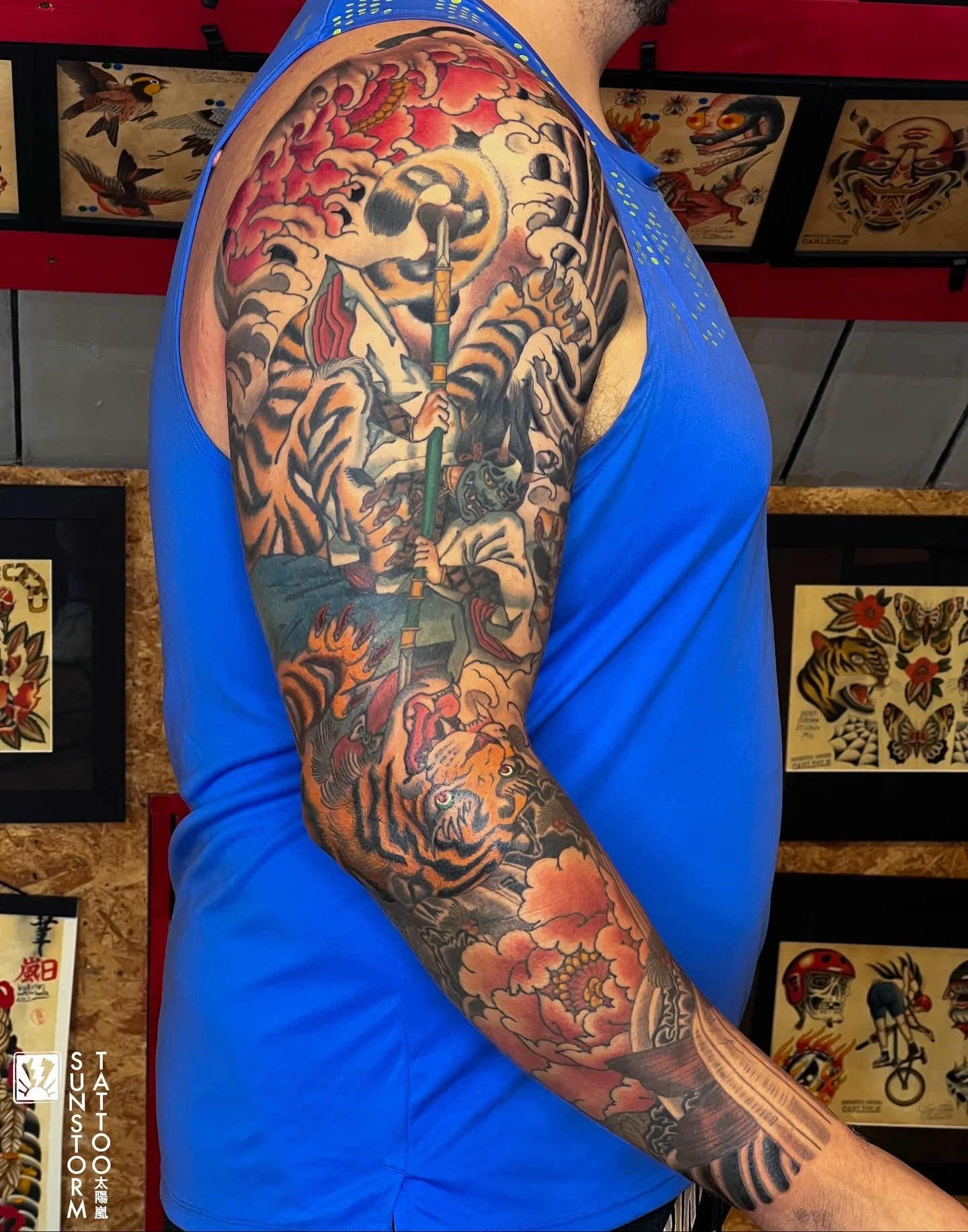 Sleeve all finished for @iamcaldon a little while ago 🙏🏽 Thanks man!! 
@seventhswordtattoo 
#tattoos #tattoo #irezumi #irezumiuk #japanesetattoo #carlisle #carlisletattoo #cumbria #cumbriatattoo #sunstormtattoo
