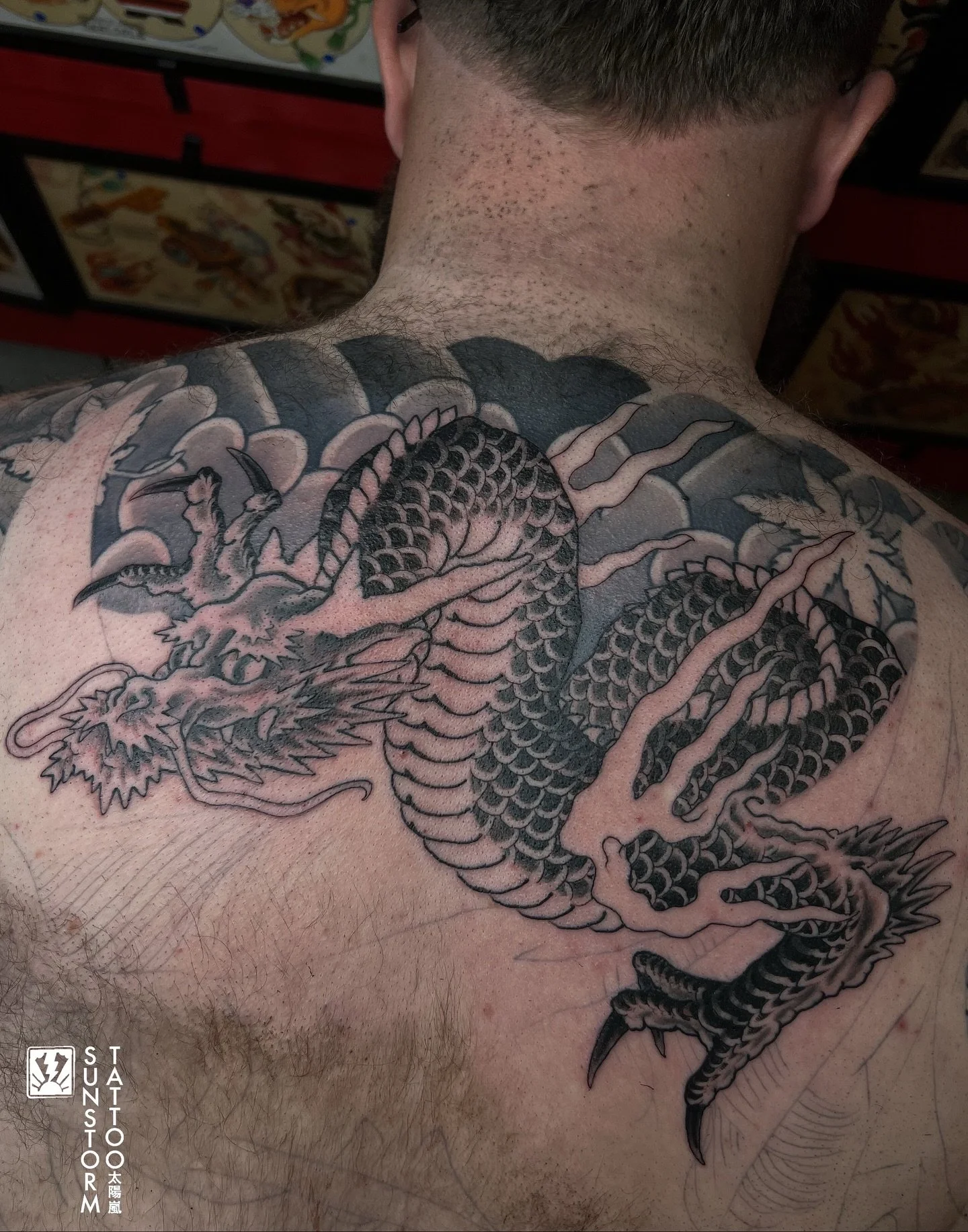 It&rsquo;s all coming together for Hayden&rsquo;s back now 🔥
Rest of the dragon and the Hannya Mask to go 
@seventhswordtattoo 
#tattoos #tattooer #japanesetattoo #irezumi #irezumiuk #backpiece #dragontattoo #ryu #hannya #carlisle #carlisletattoo #c