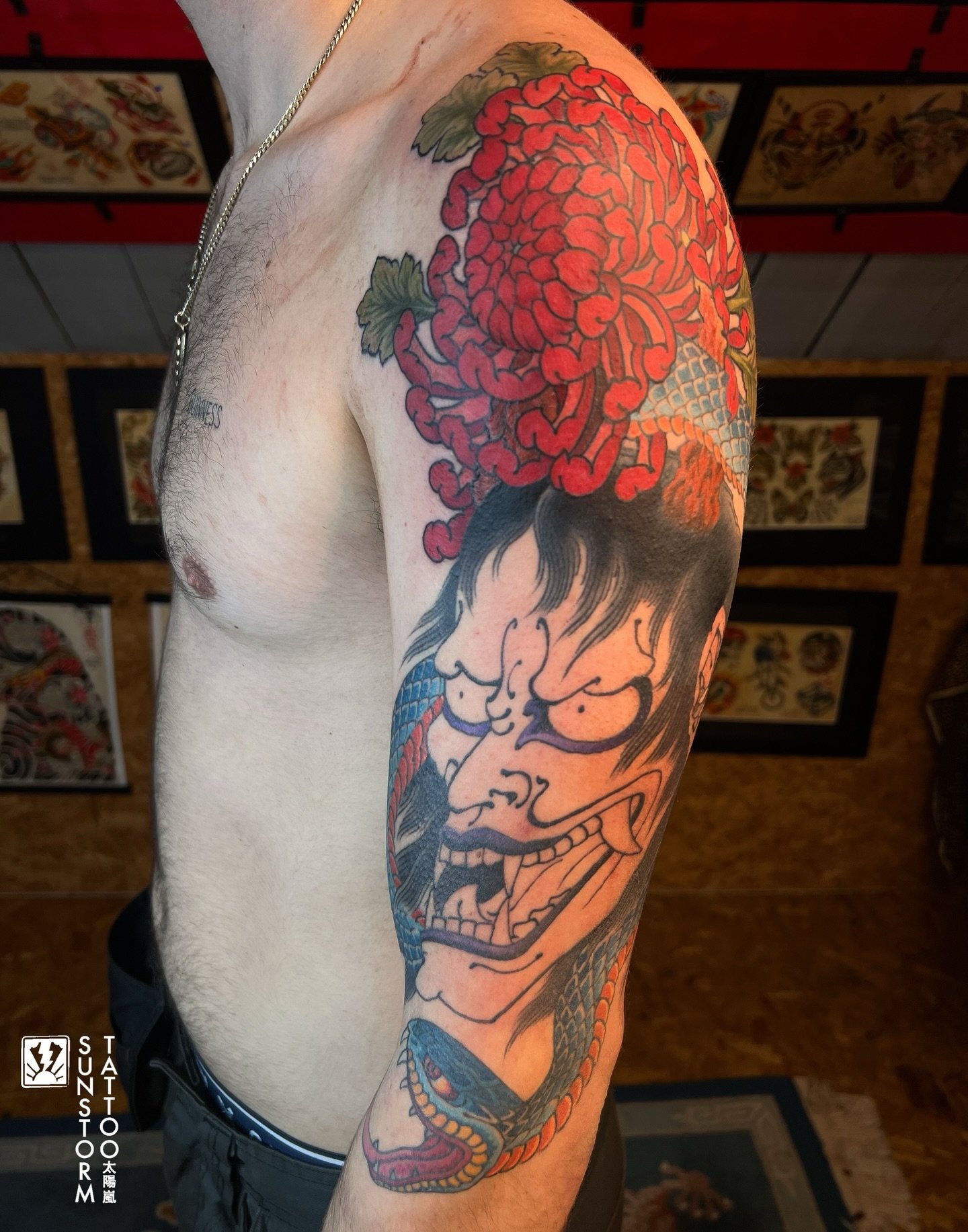 Bit more progress for Harry 💪🏽
Thanks man! 
@seventhswordtattoo 
#tattoos #tattooer #japanesetattoo #irezumi #irezumiuk #carlisle #carlisletattoo #cumbria #cumbriatattoo