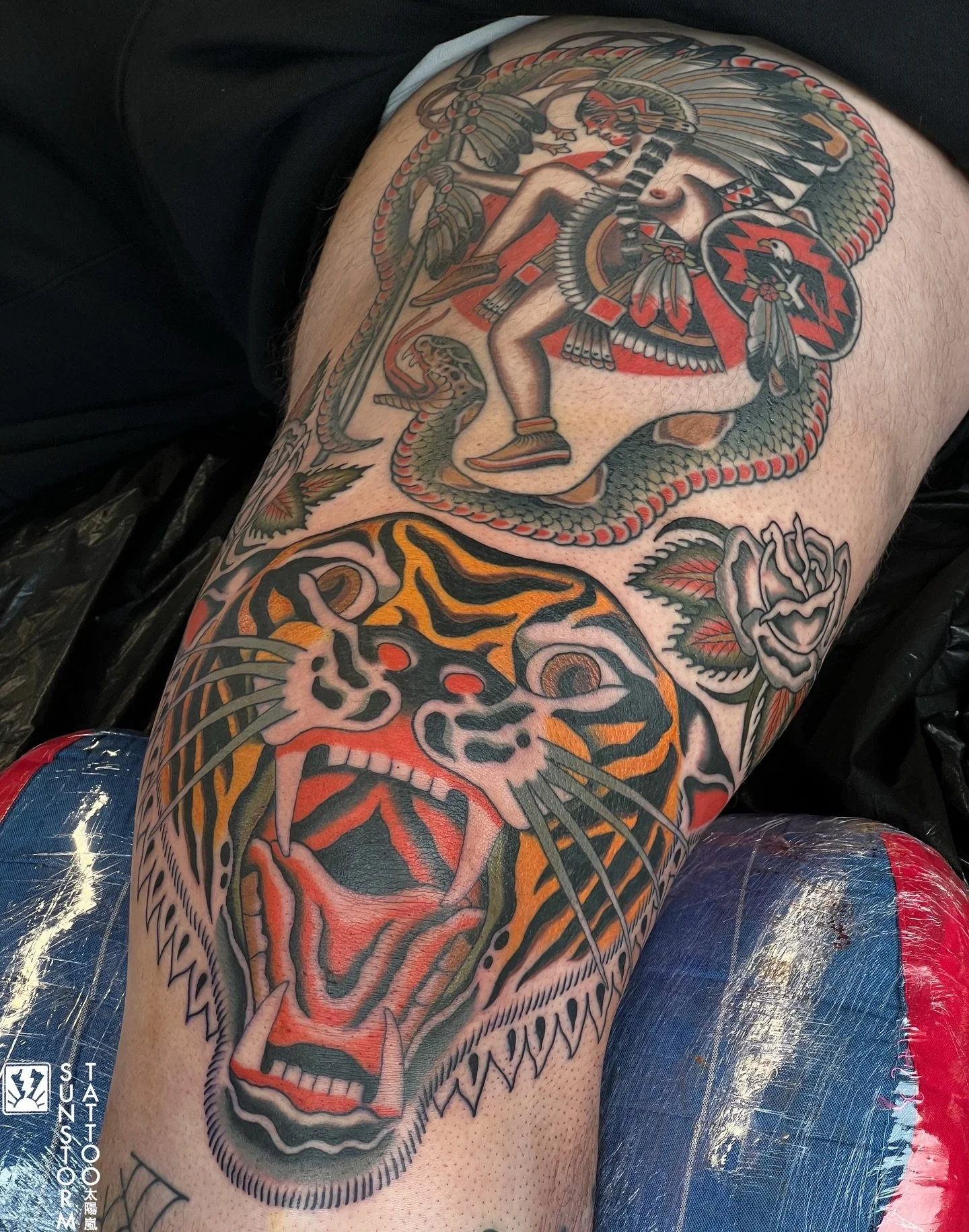Tiger knee and a couple of roses for @jamie_ogilvie_ yesterday 🐯
Thanks man!
I&rsquo;m currently booking May, if you would like an appointment or to discuss your next tattoo don&rsquo;t hesitate to get in touch 😁

@bignorthtattooshow April 25th &am