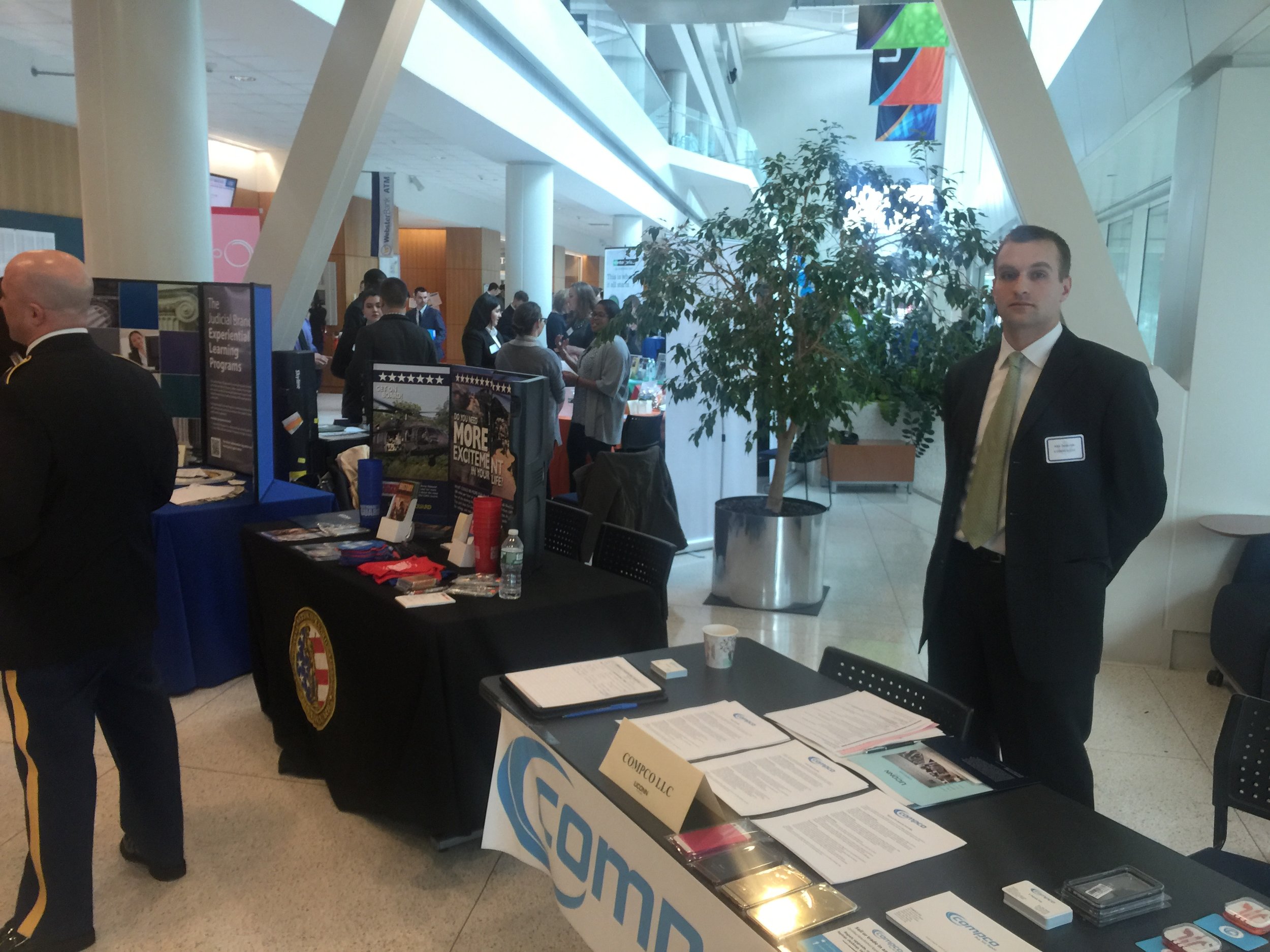  Compco’s first career fair at UConn Stamford 