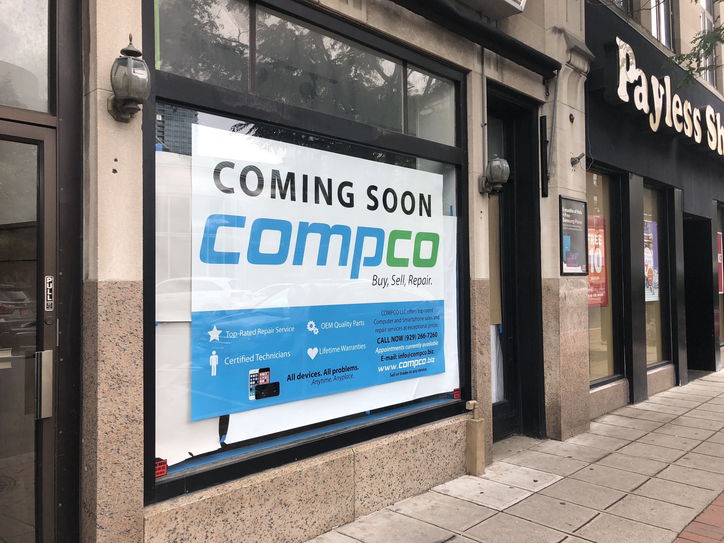  New Compco coming soon sign - August 2018 