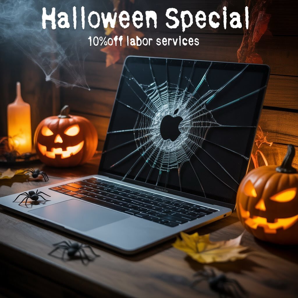 🎃Halloween may be scary, but technology doesn&rsquo;t have to be!

Now through October 31st, mention this ad and get 10% OFF any labor service at Compco Stamford or Compco Newtown.

👻 Cracked screen? Battery issues? Spooky software problems? Our Ap